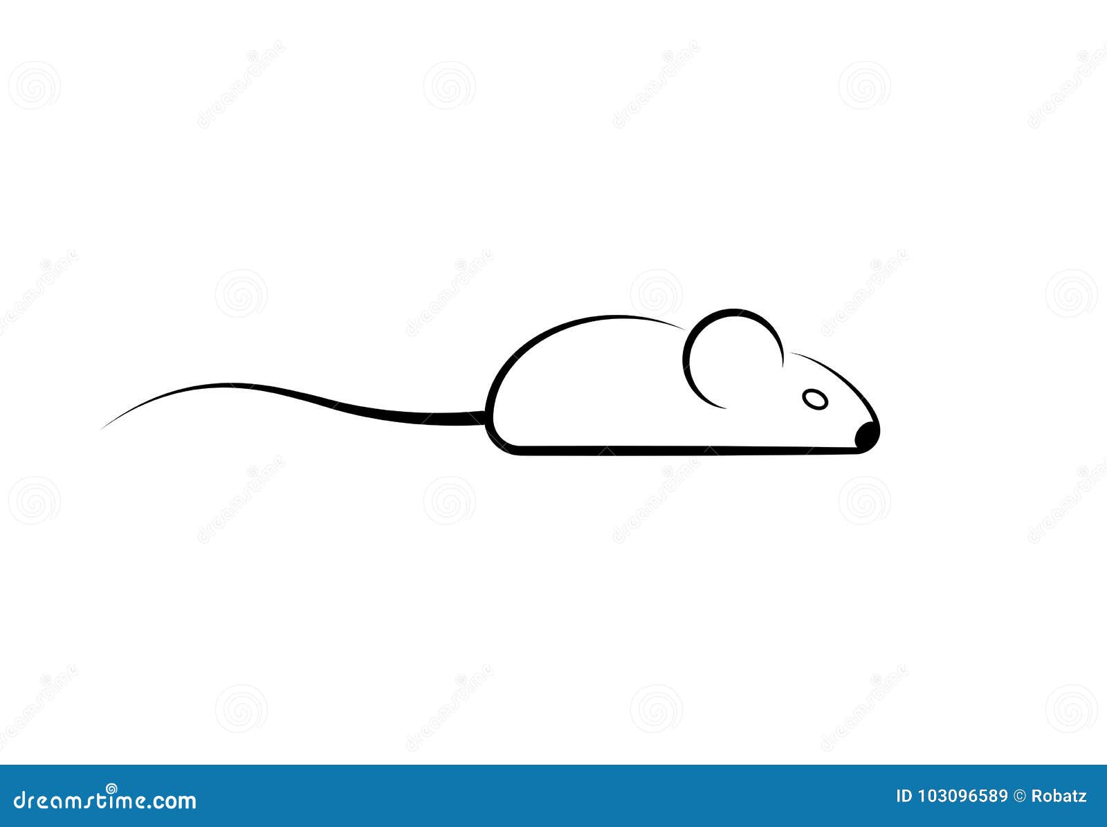 stylish icon of a mouse icone for background and print.