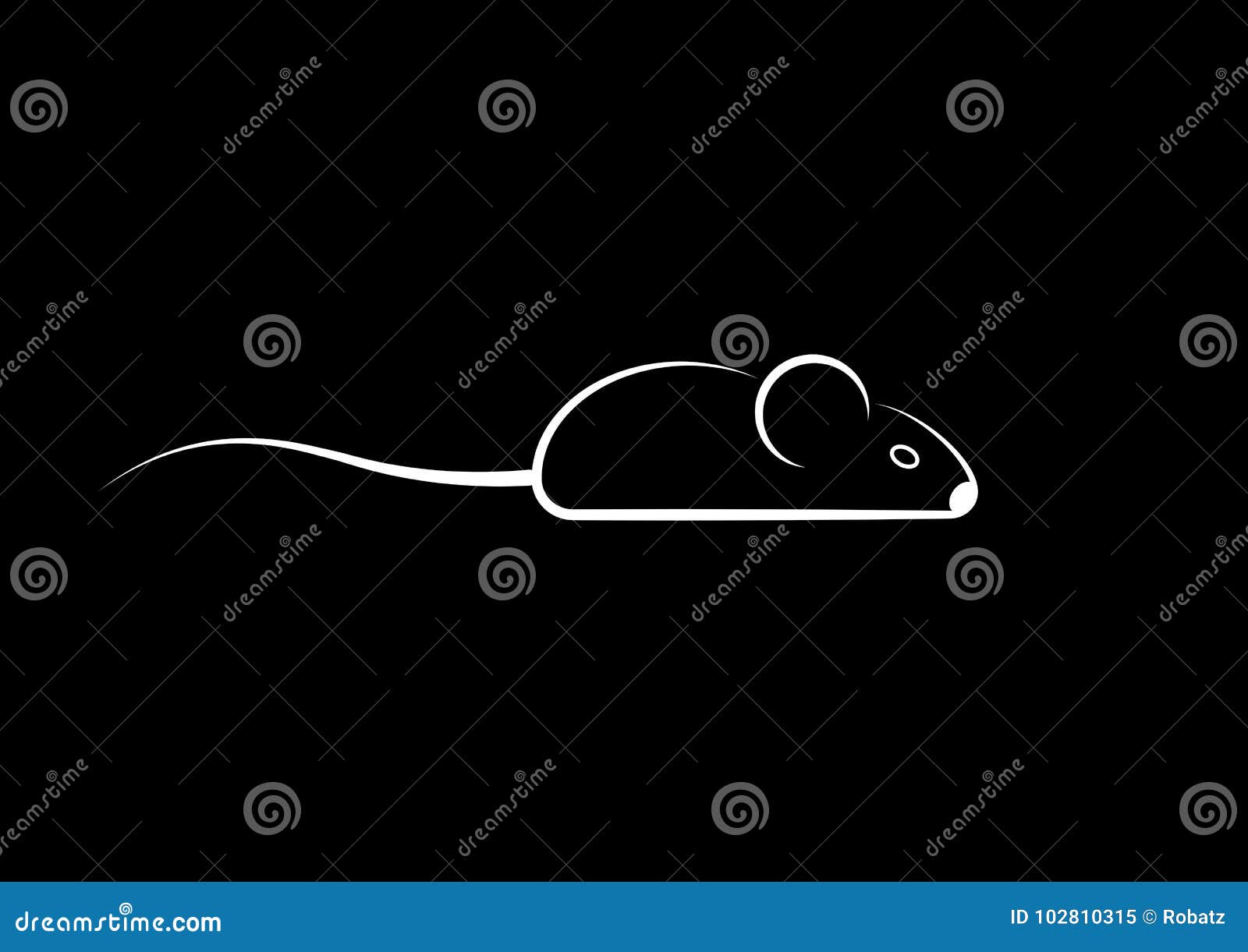 stylish icon of a white mouse icone for web and print. minimalistic  of the home of a rodent mouse or rat