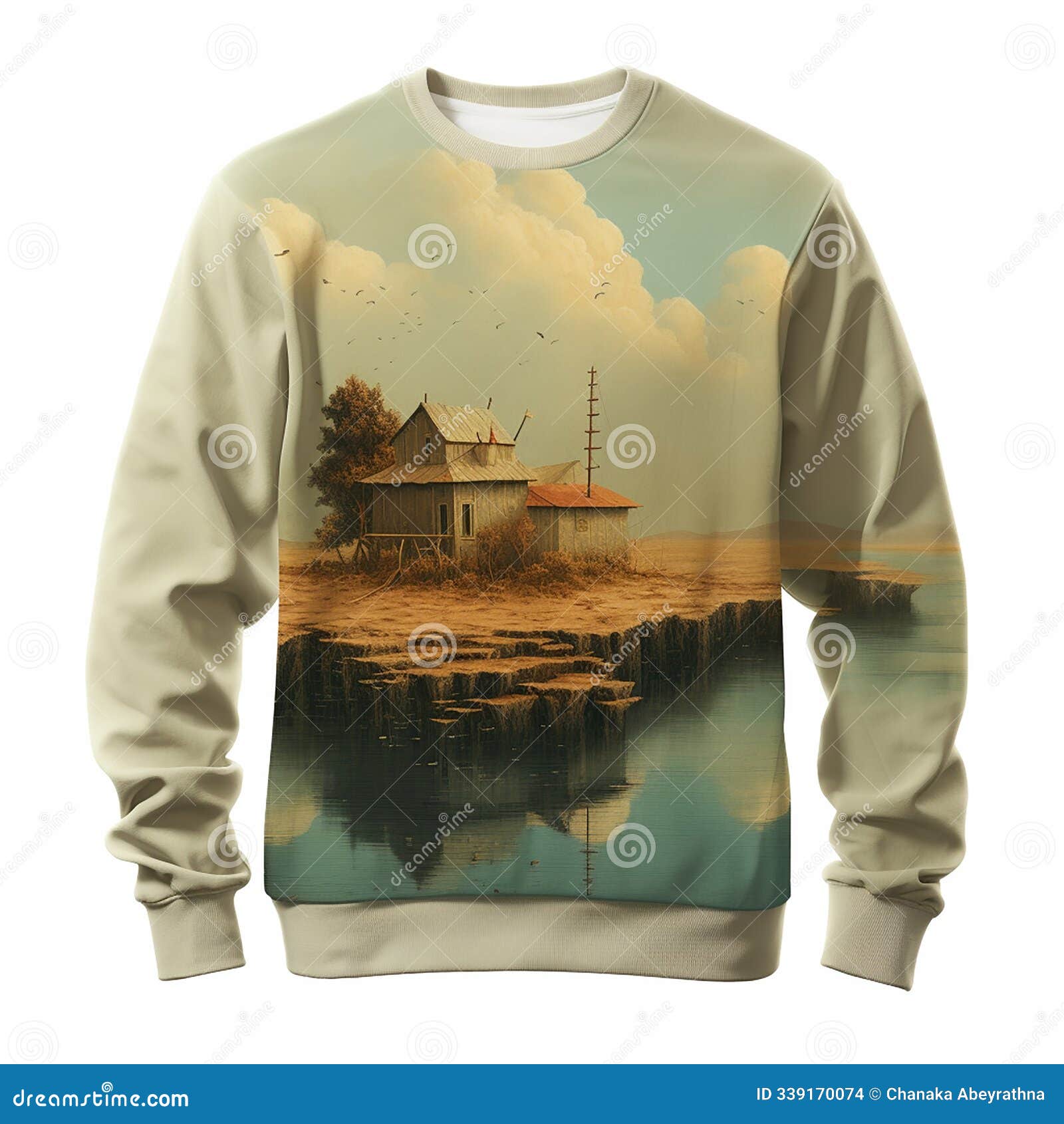 stylish  front view of a modern sweater for trendy wardrobe