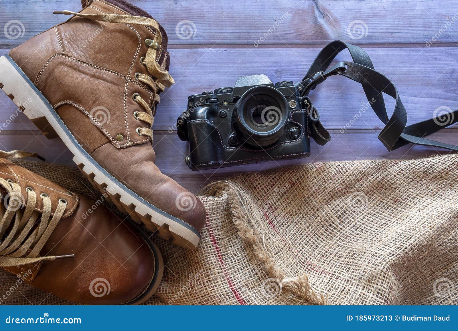 stylish leather hiking boots