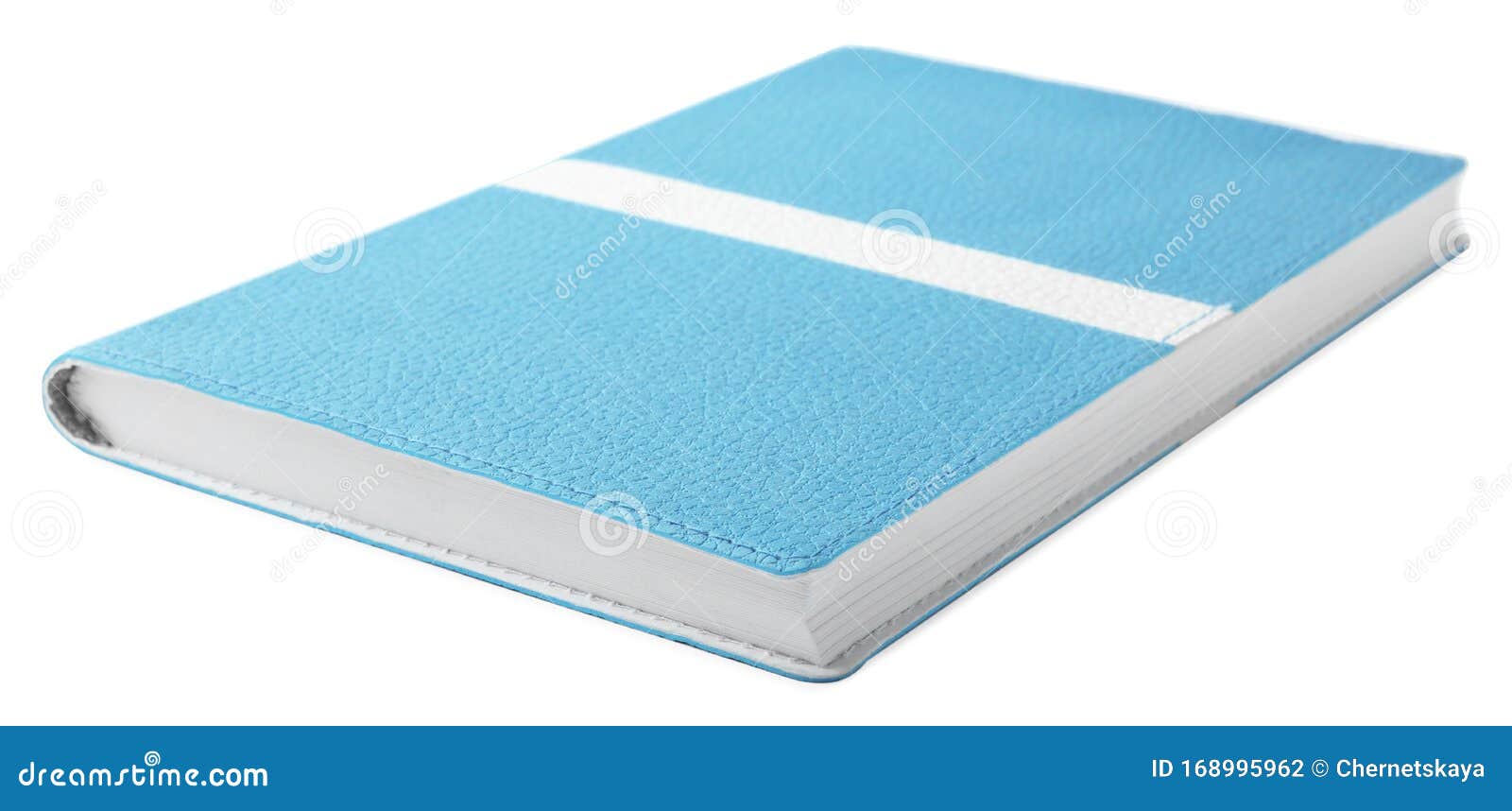 Stylish Light Blue Notebook Isolated Stock Photo Image of study