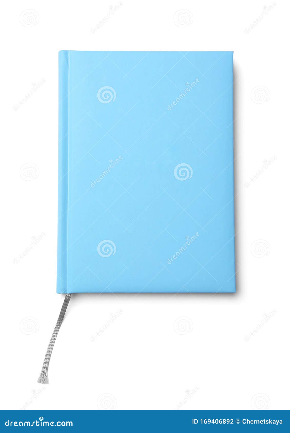 Stylish Light Blue Notebook Isolated on White Stock Photo Image of