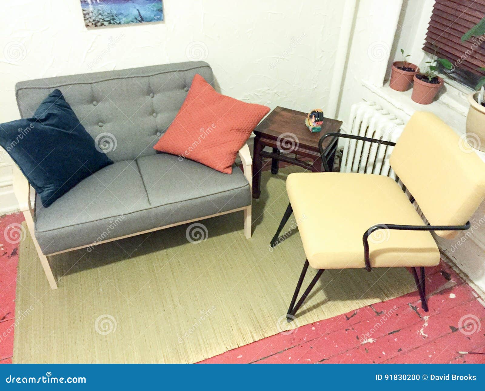 Stylish Living Room Couches Stock Photo Image of seat, room 91830200