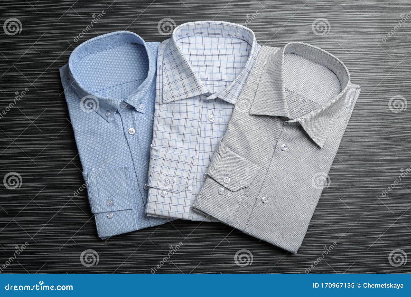 Stylish Male Shirts on Black Background Stock Image - Image of blue ...