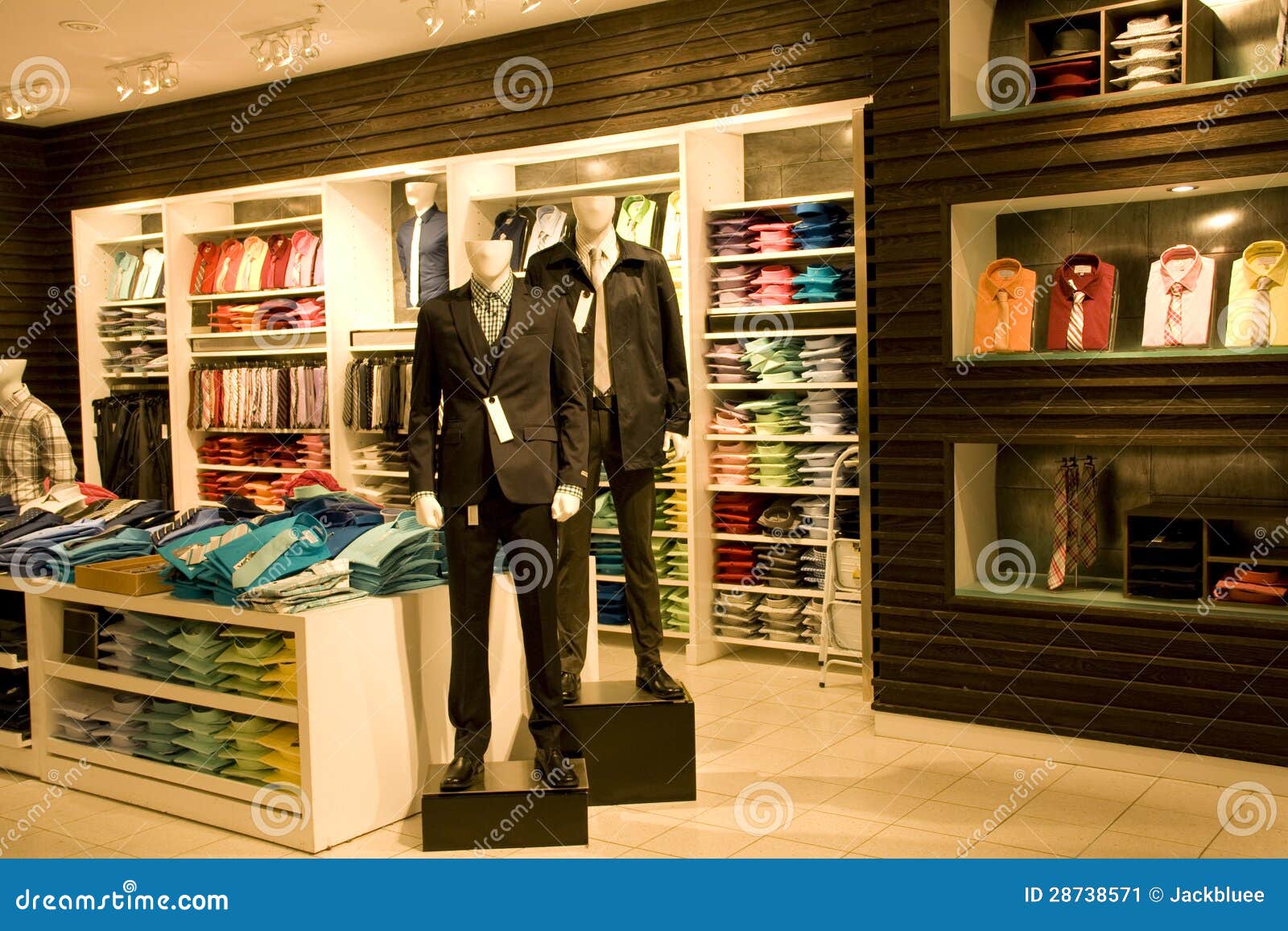 Stylish Man Clothing in Store Stock Image - Image of mall, store: 28738571