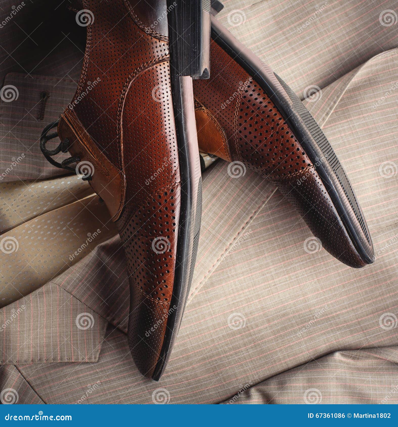 Stylish Man S Shoes and a Suit Stock Photo - Image of collection, model ...