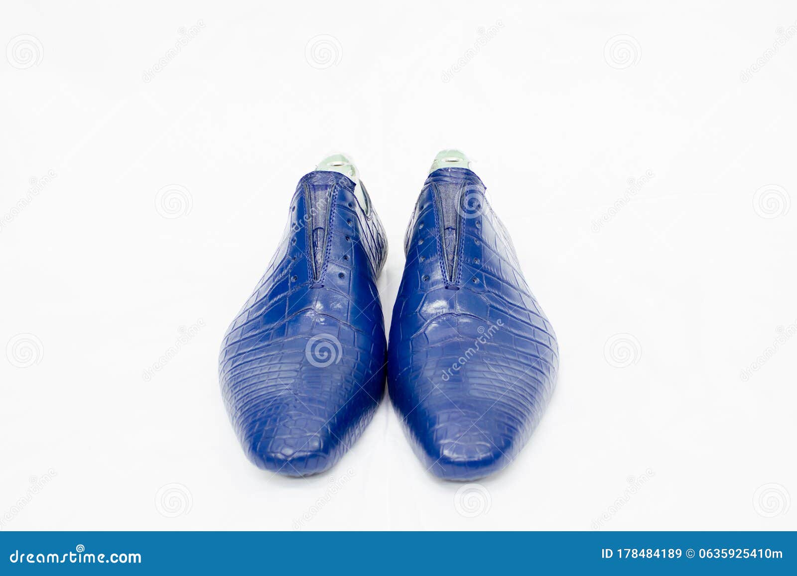 Stylish men`s blue shoes stock image. Image of classic - 178484189