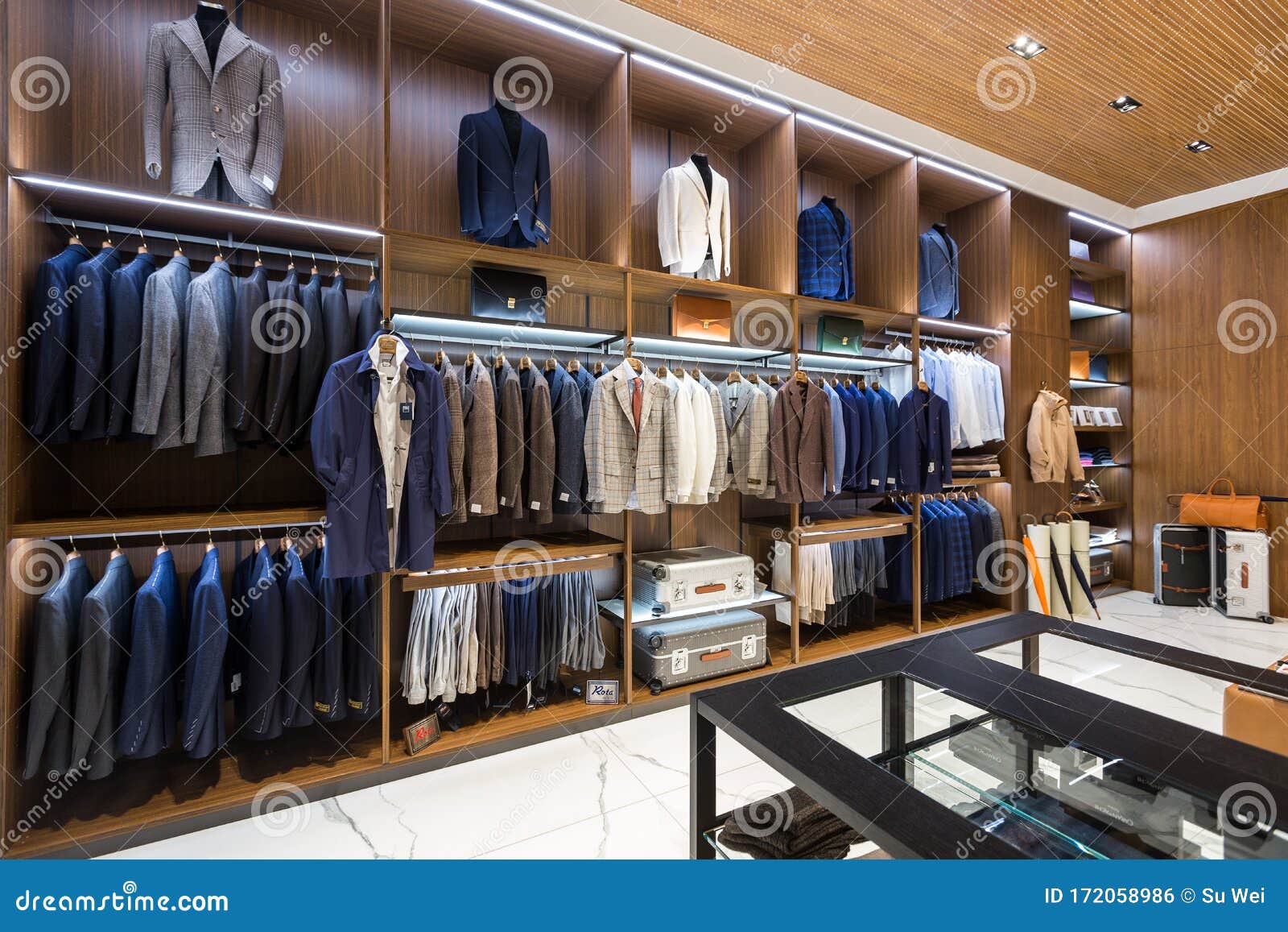 Stylish Men S Clothes in Shop. Stock Photo - Image of elegance ...