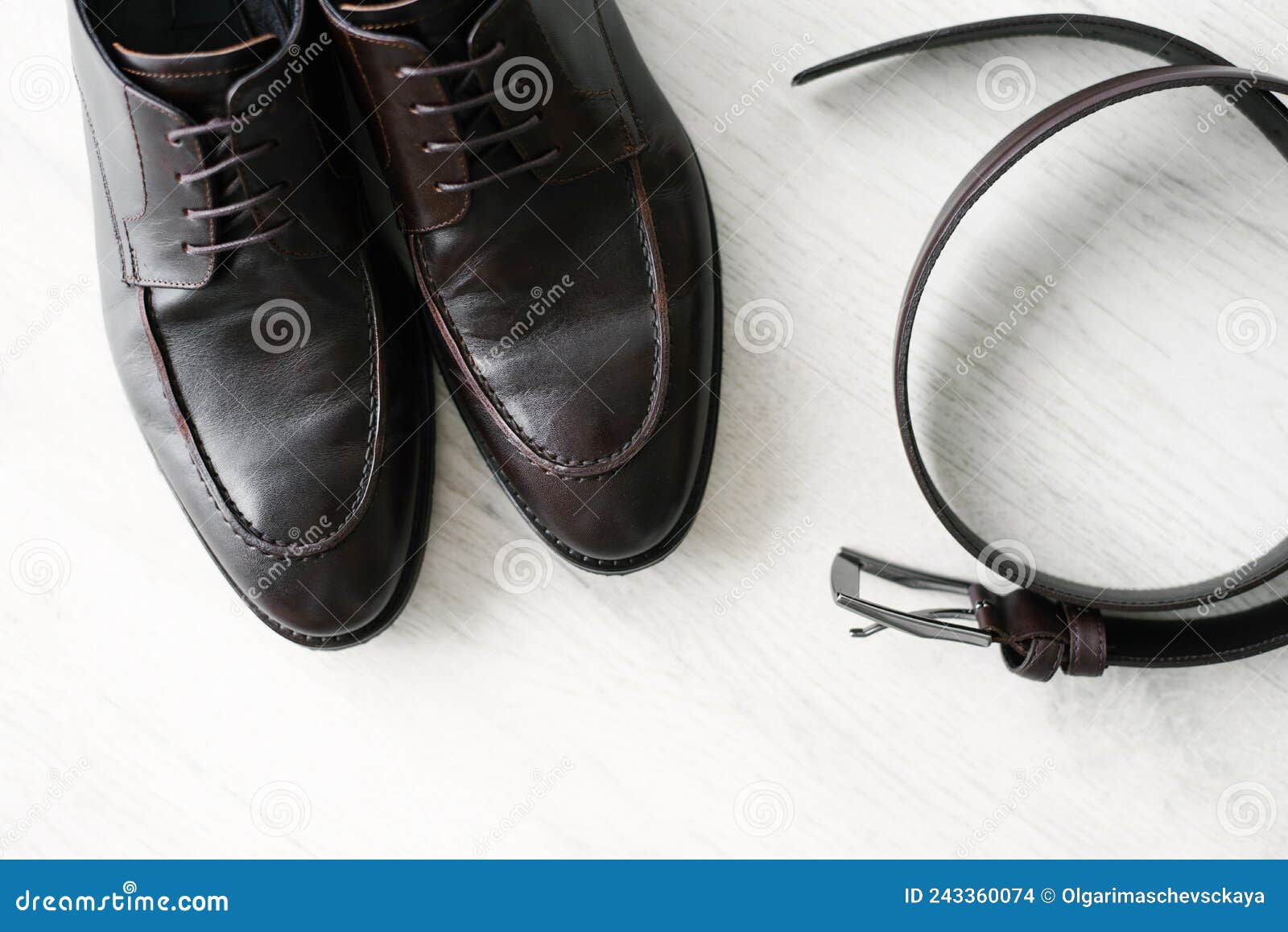 Stylish Men`s Shoes and Belt Stock Photo Image of footgear, beautiful