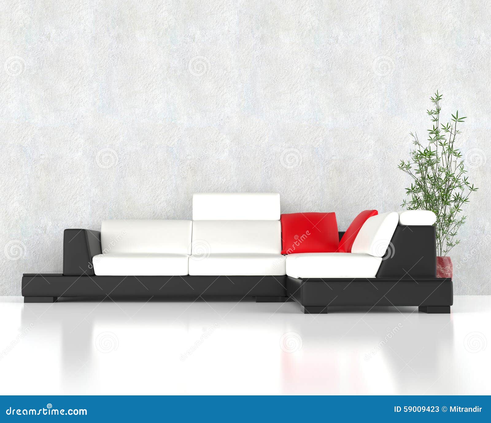 Stylish Modern Corner Furniture Set Stock Image Image of decor