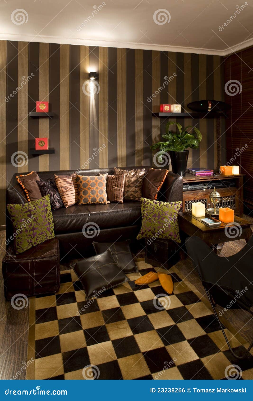 Stylish modern living room stock photo. Image of sitting 23238266