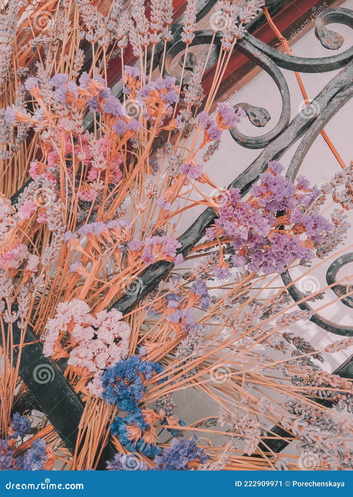 Stylish Natural Wallpaper. Dry Flowers Decor. Minimalist Aesthetic