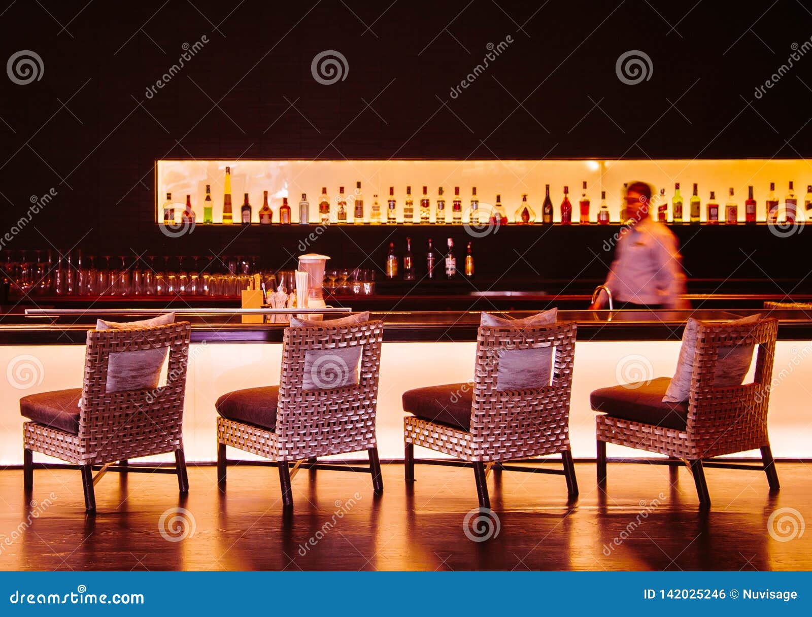 Stylish Night Club Bar With Well Design Furnitures And