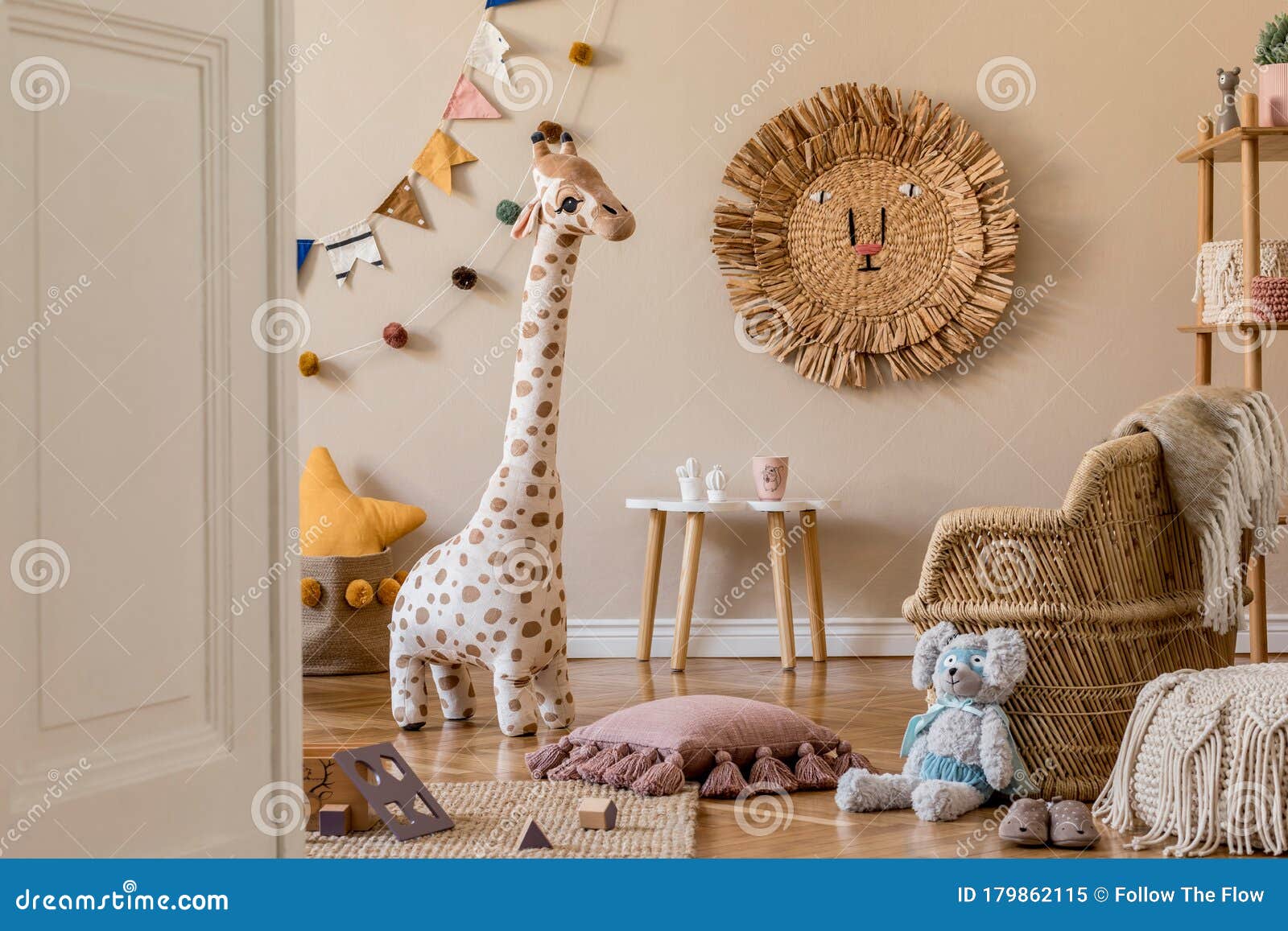 Beige Playroom for Kids with Cute Natural Animal Toys in Cosy Scandinavian Style. Stock Image - Image of mother, cosy: 179862115 Beige Playroom for Kids with Cute Natural Animal Toys in Cosy Scandinavian Style. Stock Image - Image of mother, cosy: 179862115