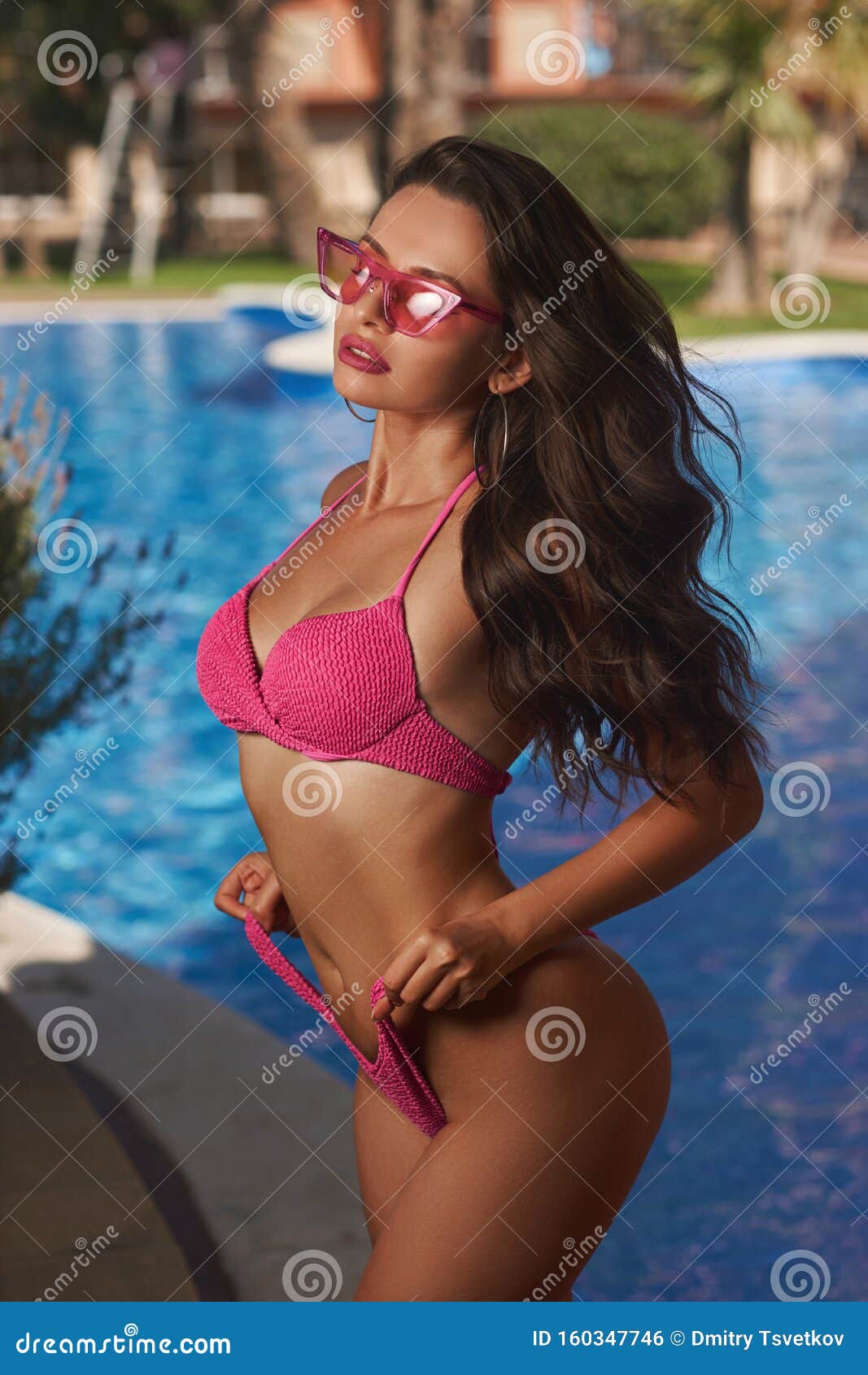 Girl in bikini near swimming pool Stock Photo by ©Dmitry_Tsvetkov 105568402