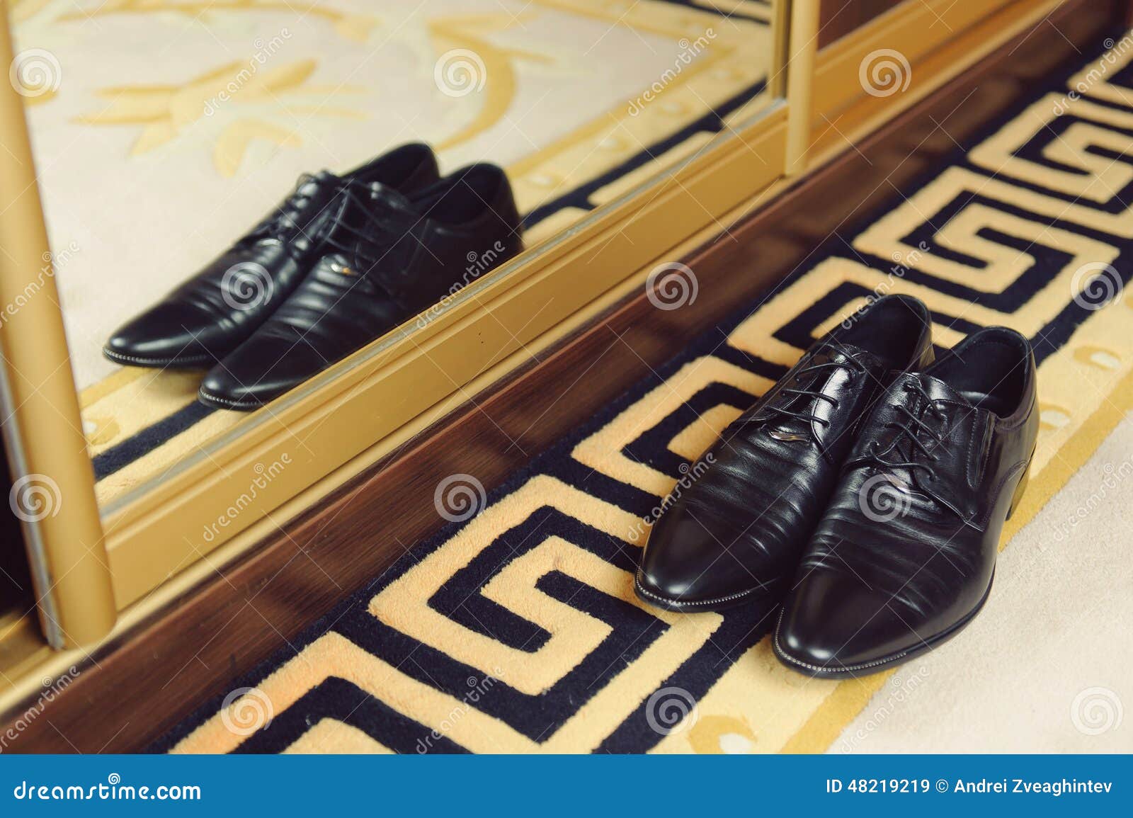 Stylish Shoes on Carpet stock image. Image of glamour 48219219