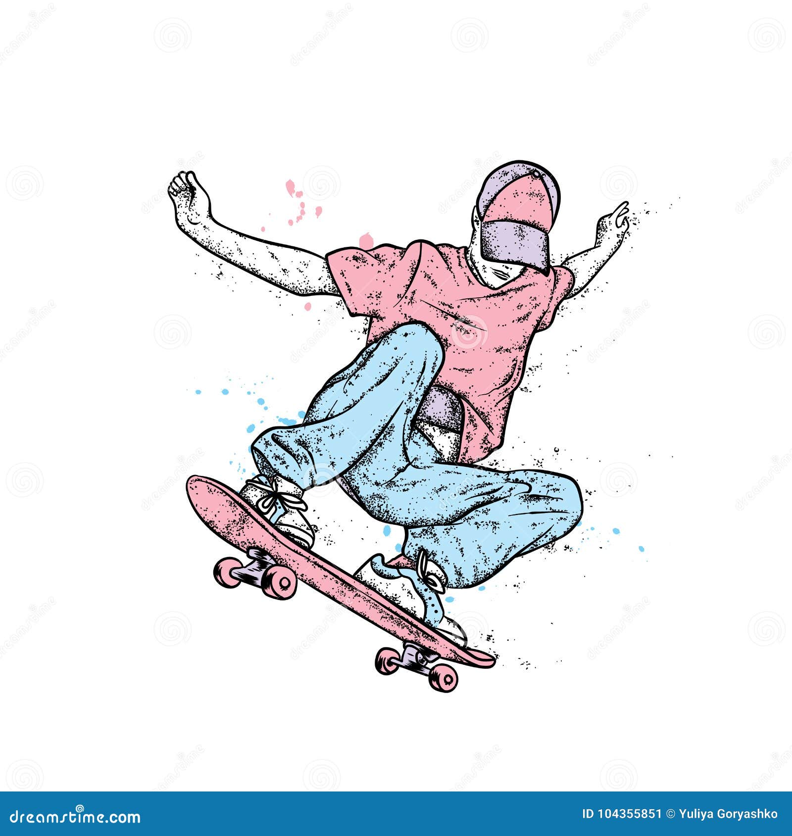 Скейтбординг иллюстрация