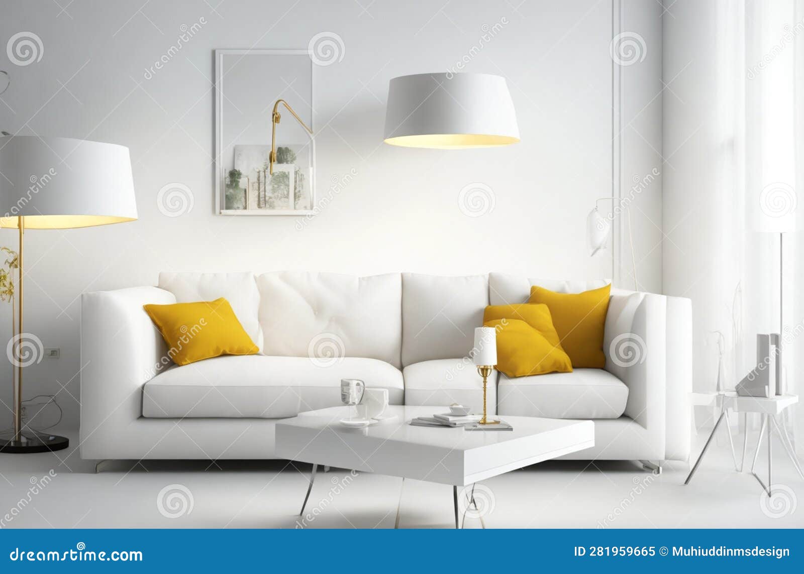 Stylish Sofa Placement Ideas for Home and Office Interiors Stock