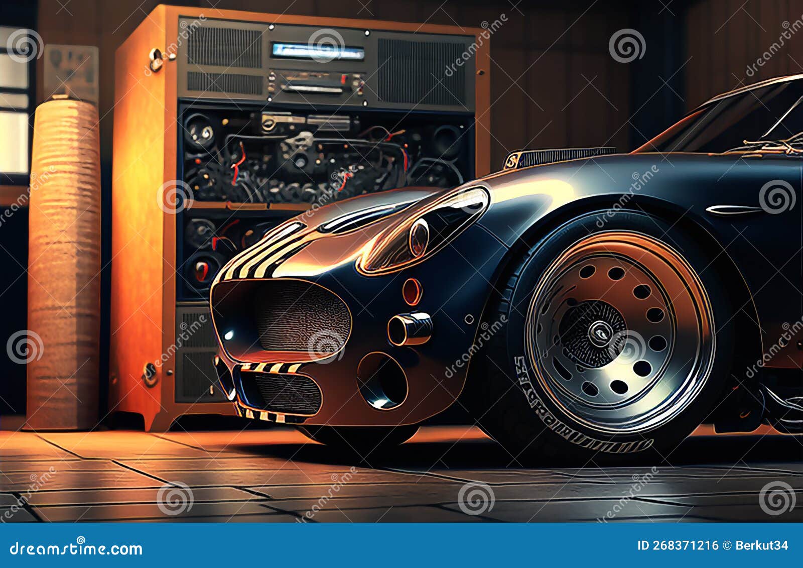 A Stylish Sports Car is Worth a Stock Photo Image of