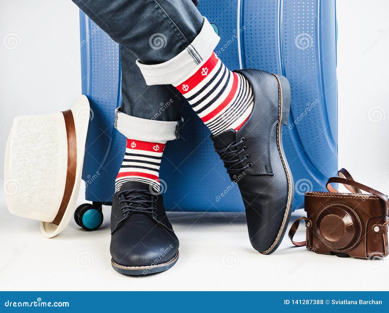 Men`s Legs, Trendy Shoes and Bright Socks Stock Photo - Image of camera ...