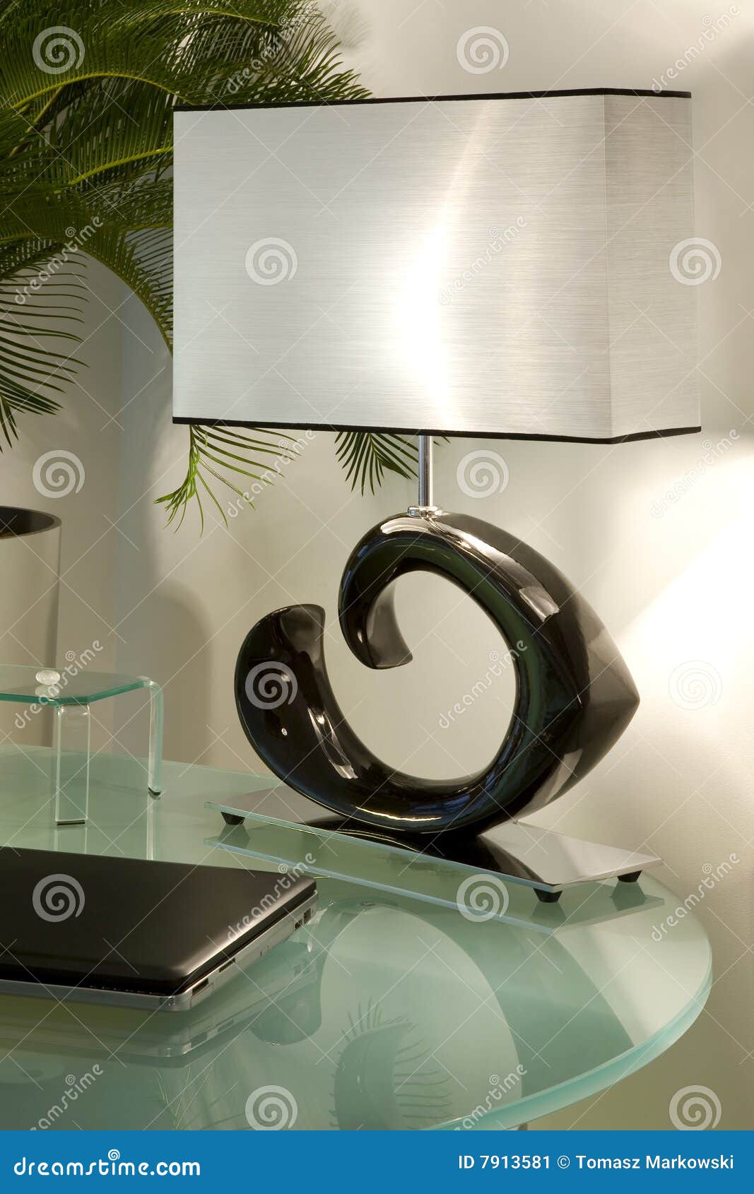 Stylish table lamp stock image. Image of fashionable, illuminating