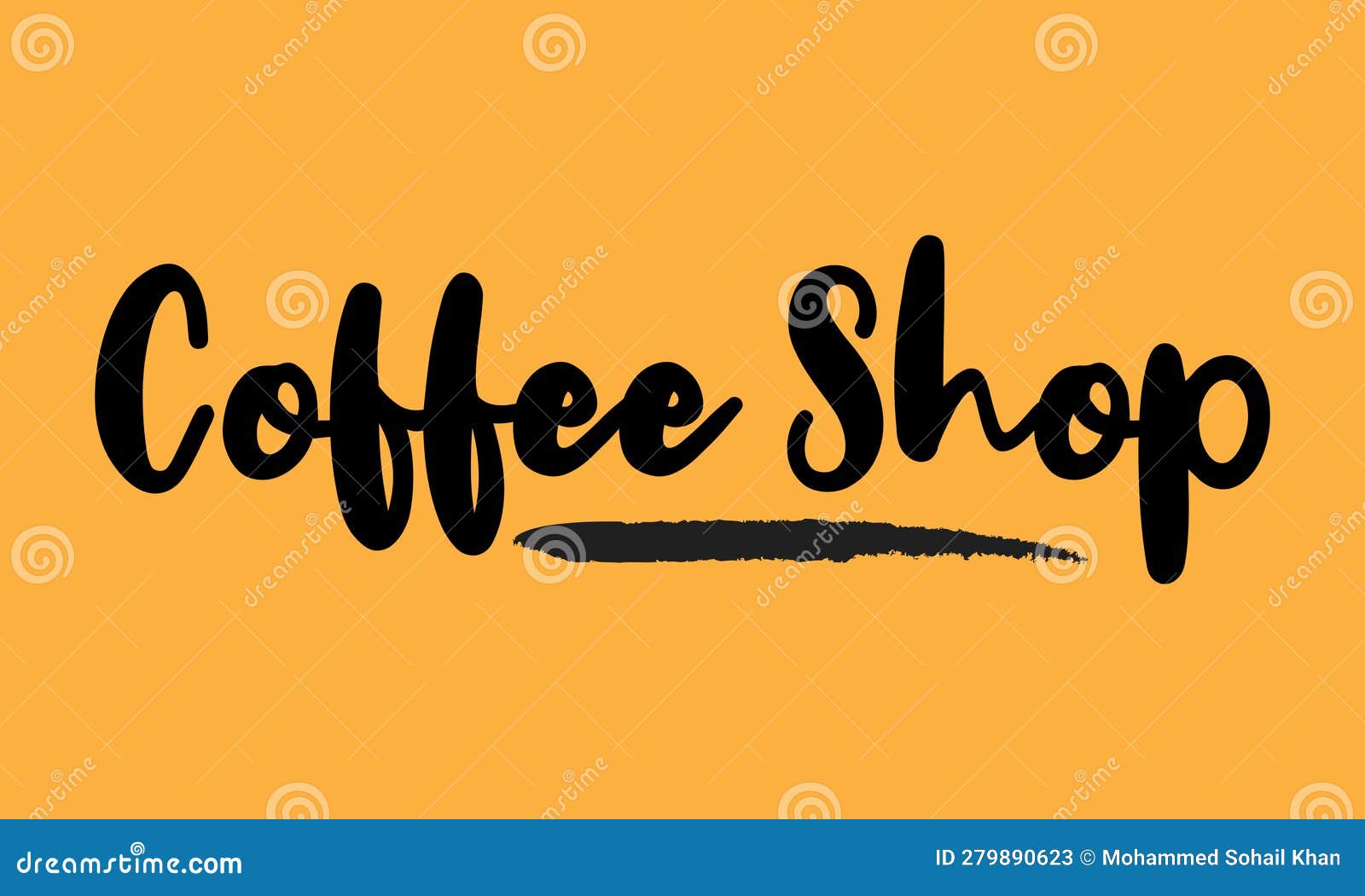 Coffee Shop Stylish Text Typography Lettering Phrase Vector Design