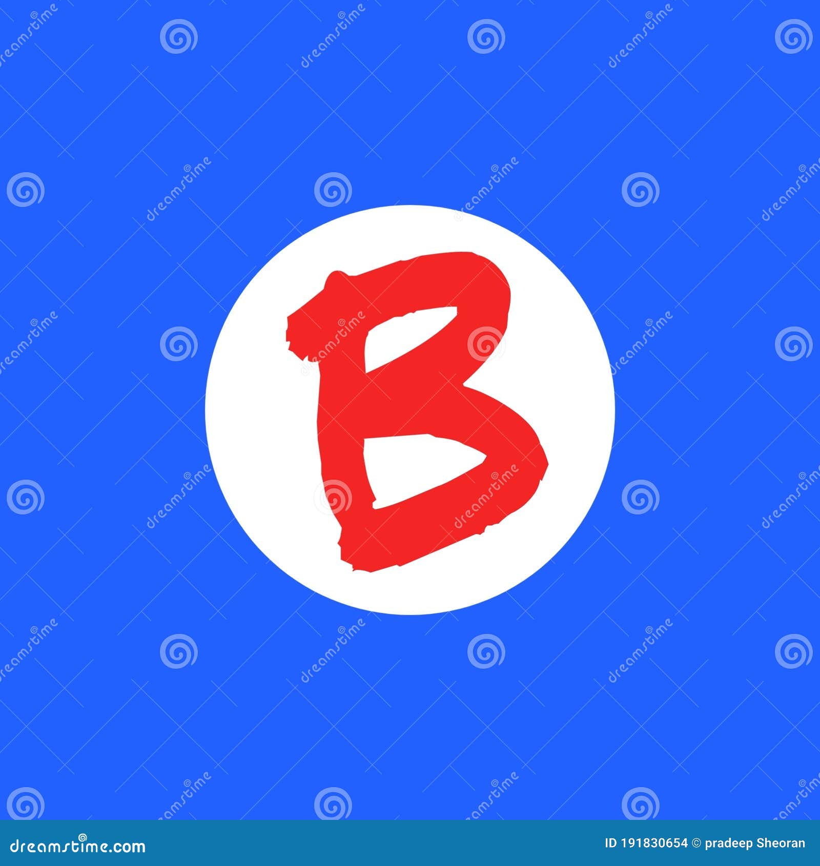 Stylish Texture Image of Red B Alphabet on White Heart with Blue Background  Wallpaper Stock Illustration - Illustration of text, diagram: 191830654