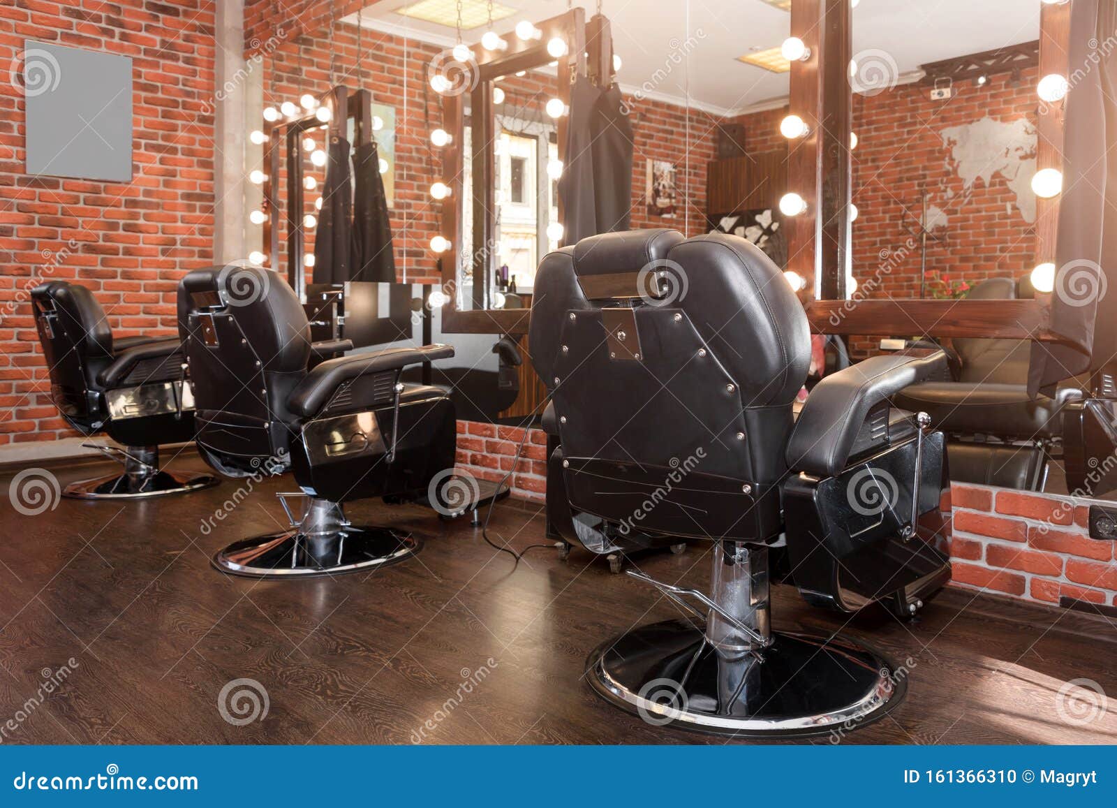 Stylish Vintage Barber Chairs Modern Hairdresser And Hair Salon