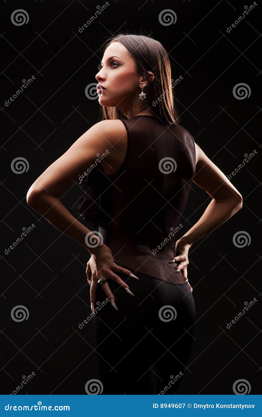 Profile Of Black Woman Stock Photo, Picture and Royalty Free Image. Image  33804575.