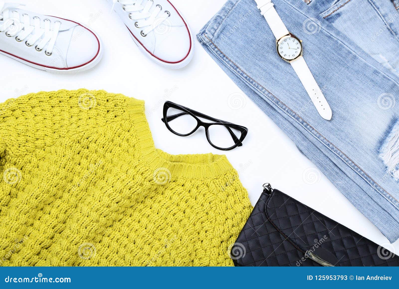 Stylish women`s clothes stock image. Image of background - 125953793