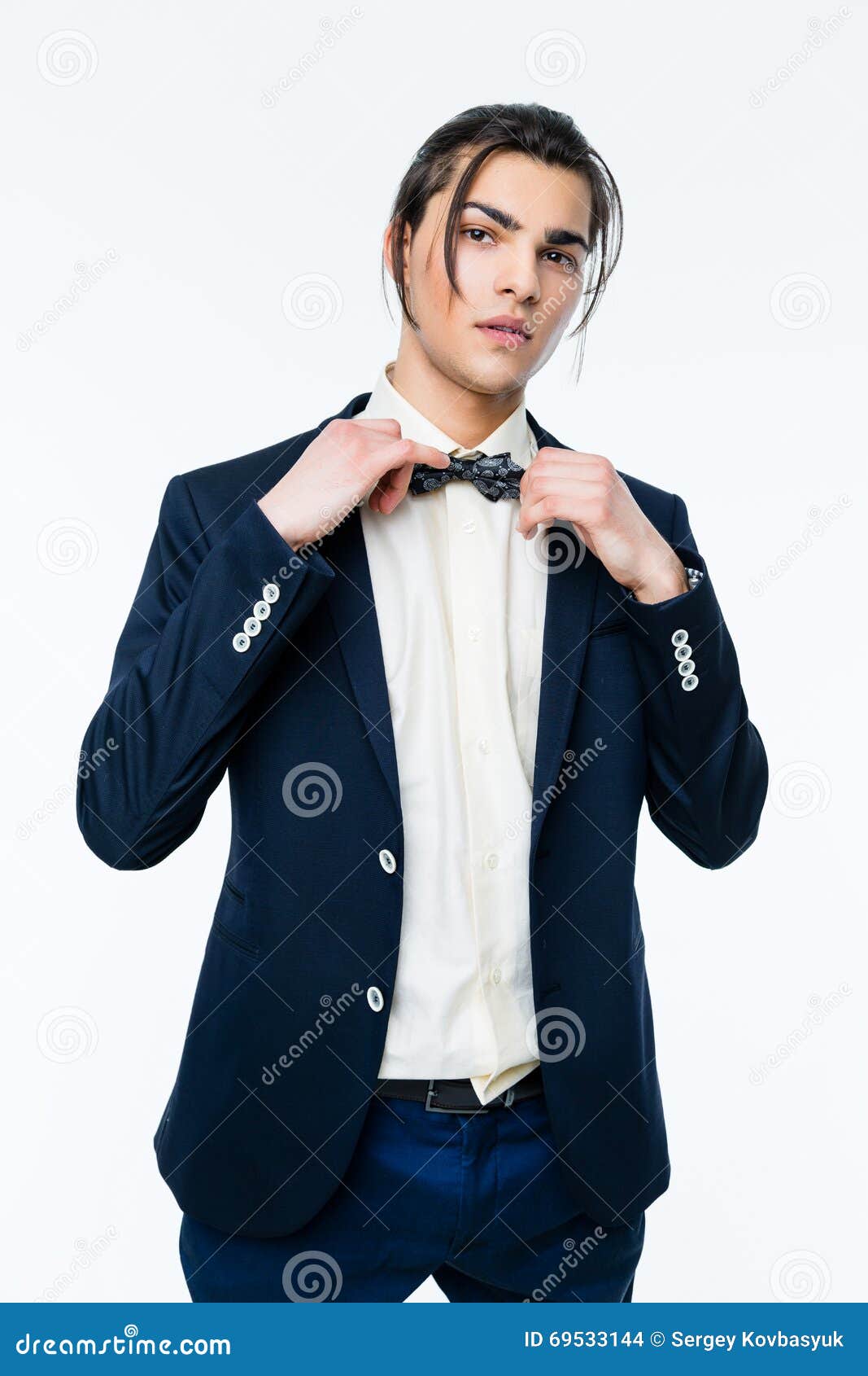 Stylish Young Man Wearing Elegant Suit. Stock Photo - Image of person,  face: 69533144