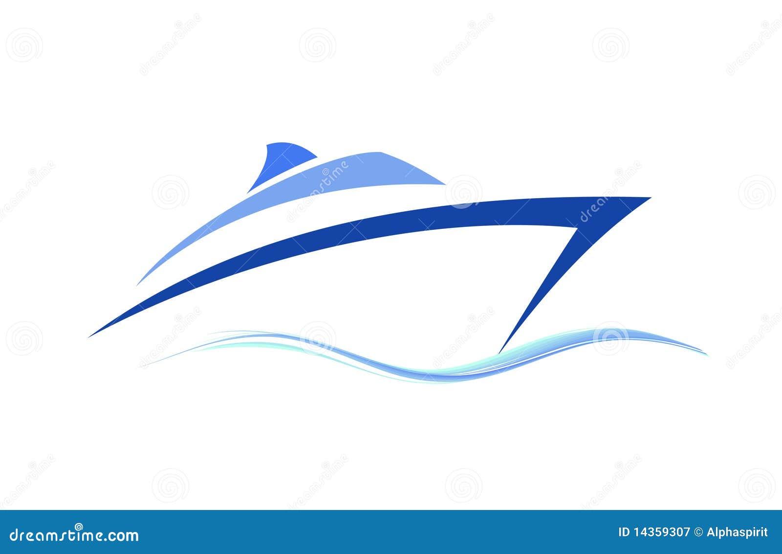 Stylized boat symbol stock vector. Illustration of 