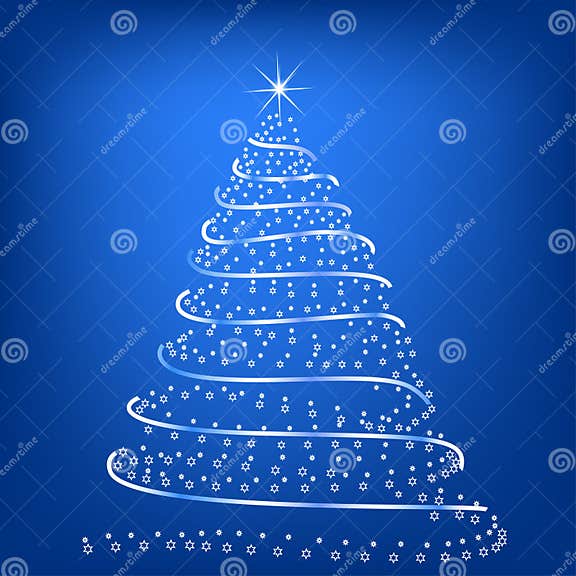 Stylized Christmas tree stock vector. Illustration of miracle - 3153255