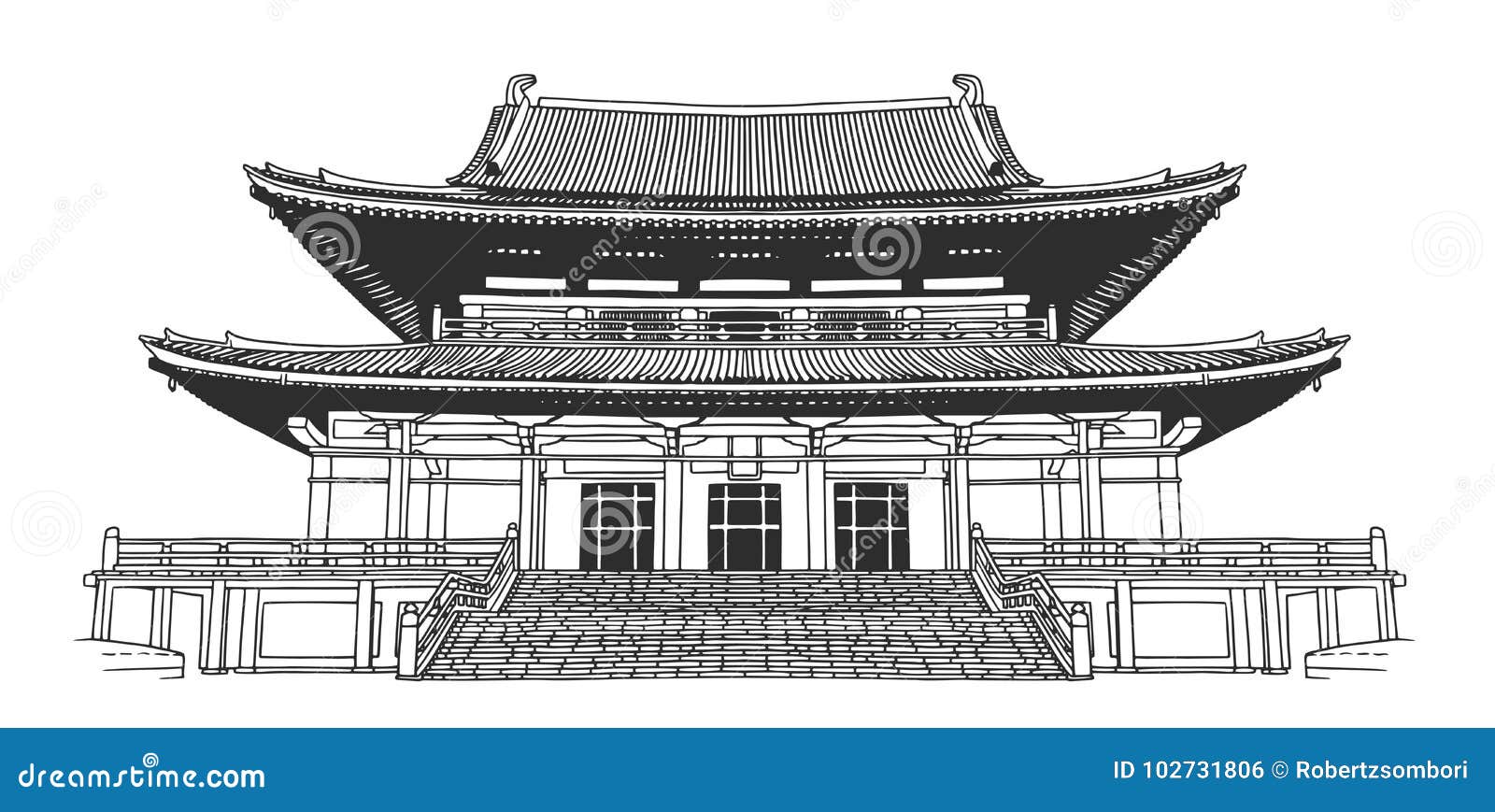 prompthunt: white background, japanese temple, simplistic pencil drawing,  unclear shapes, distorted, dystopian, grainy