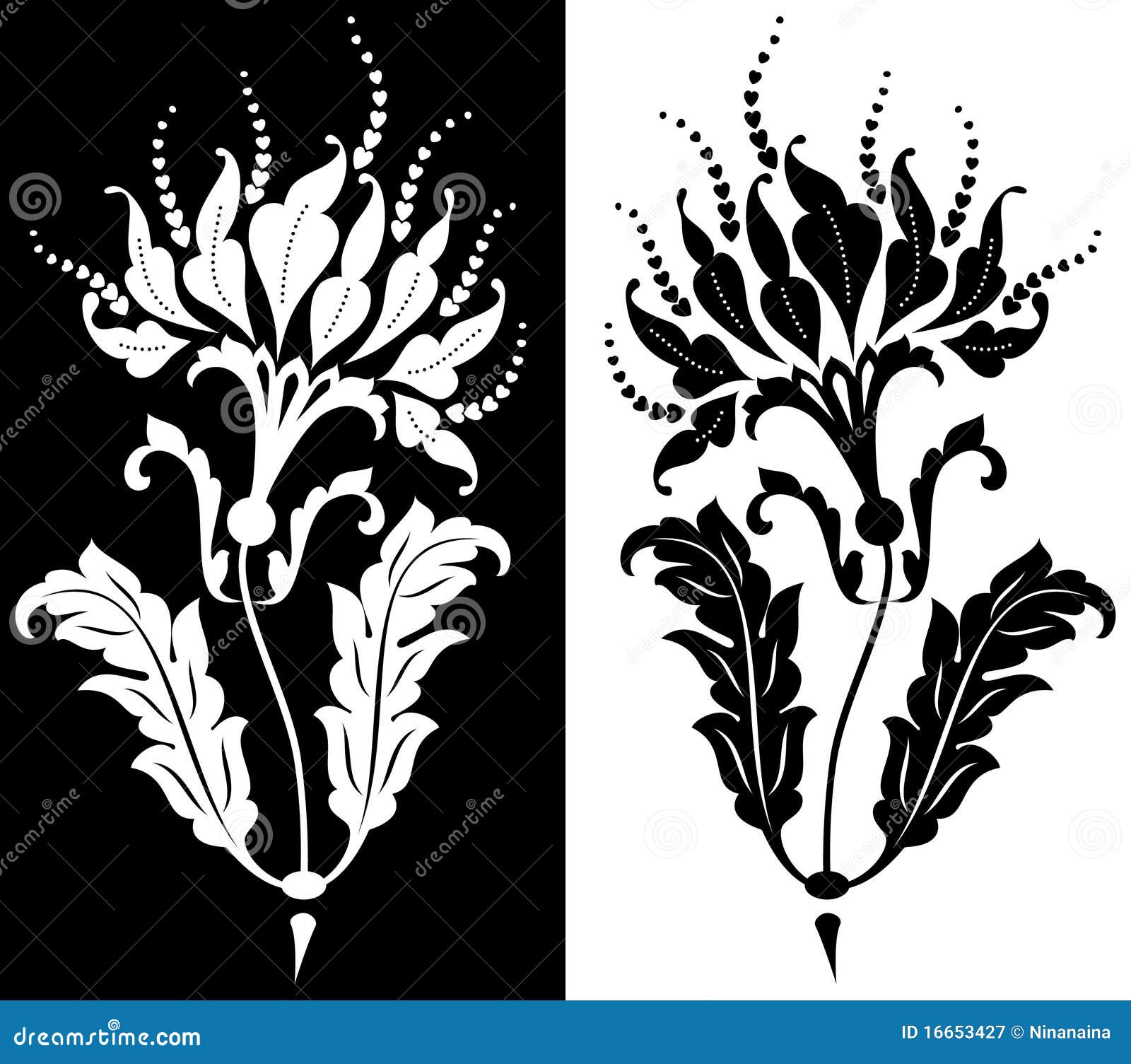 Stylized flower stock vector. Illustration of decoration - 16653427