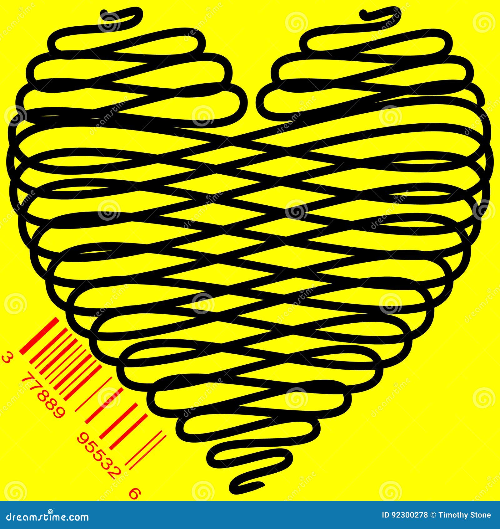 Stylized Heart for sale stock vector. Illustration of mark 92300278