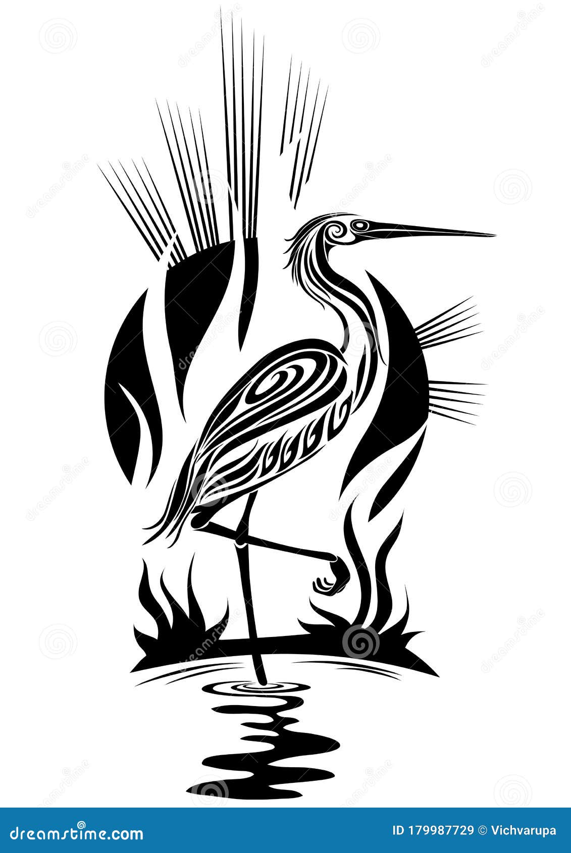 Tattoo Snob  Heron tattoo by fabingtattoo at