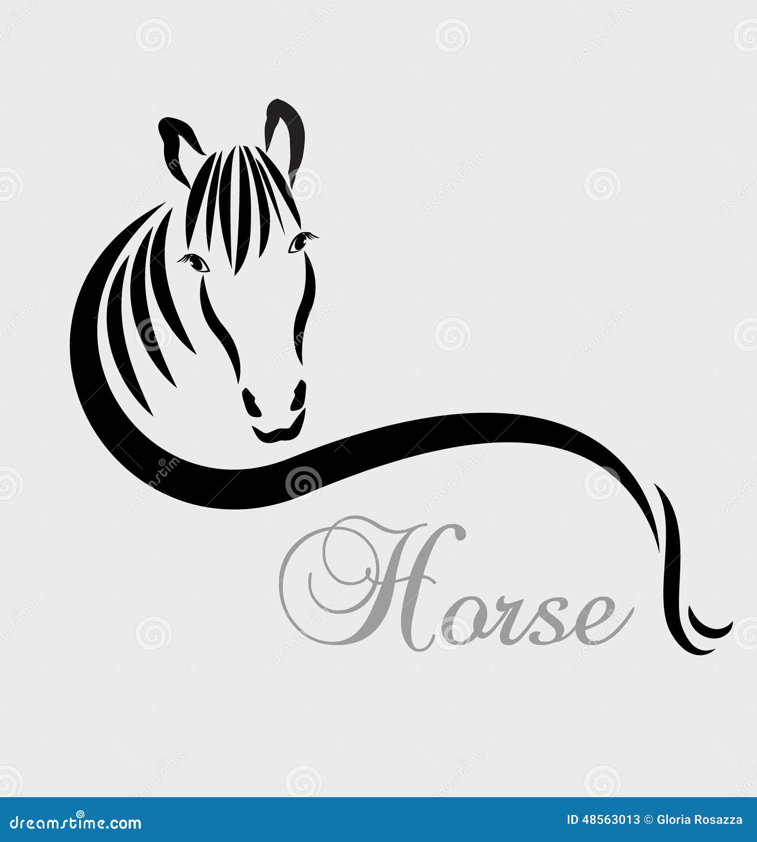 stylized horse logo