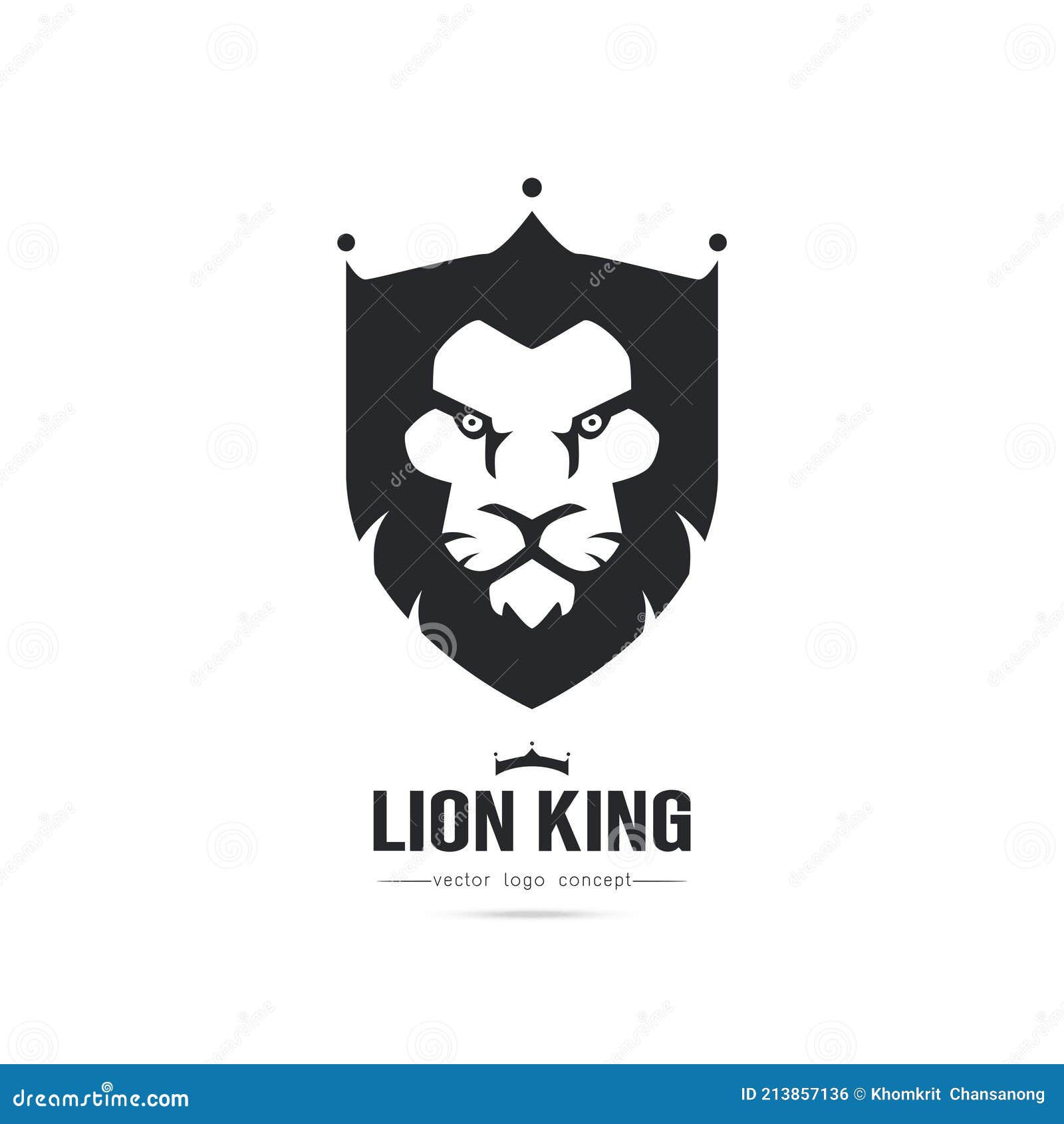 Elegant Lion Logo Design Illustration Stock Vector - Illustration of ...