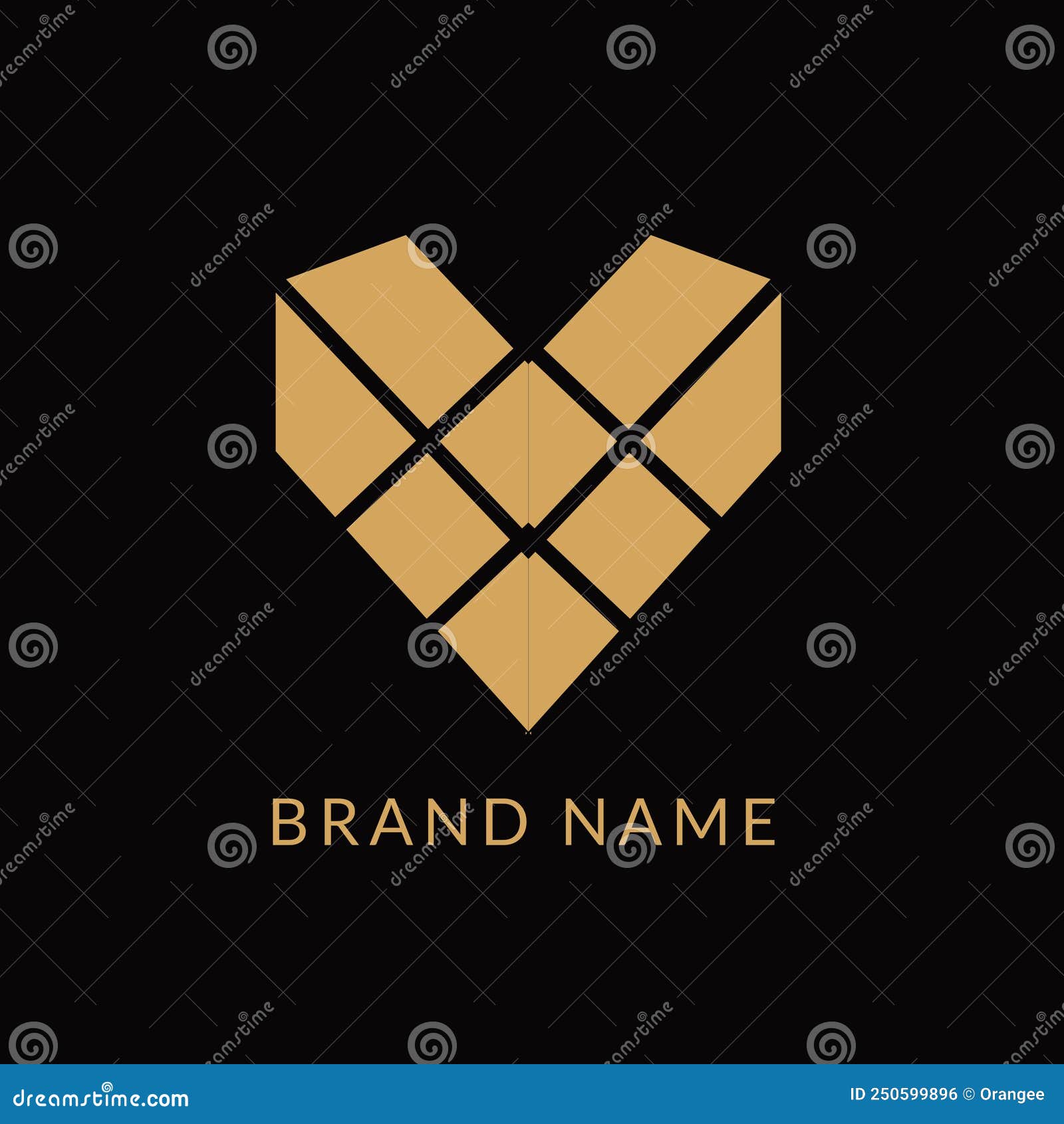 Heart logo v letter design Royalty Free Vector Image