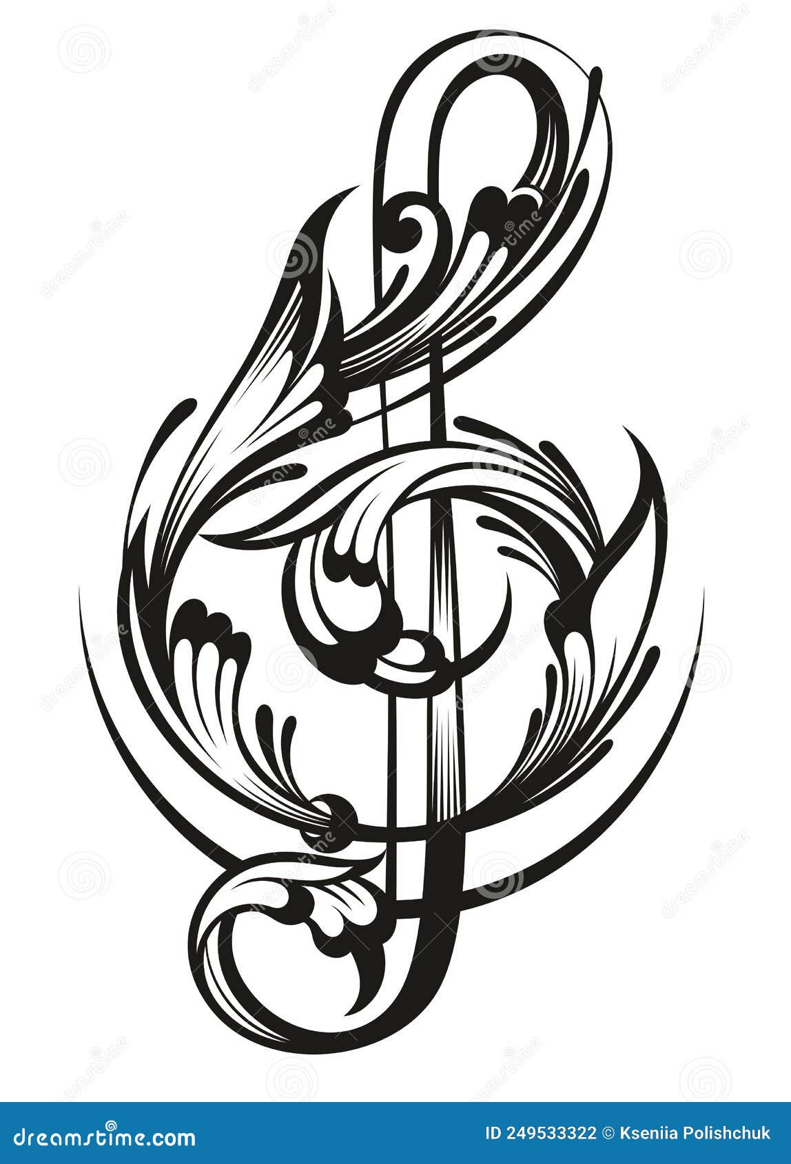 music tattoo sketches