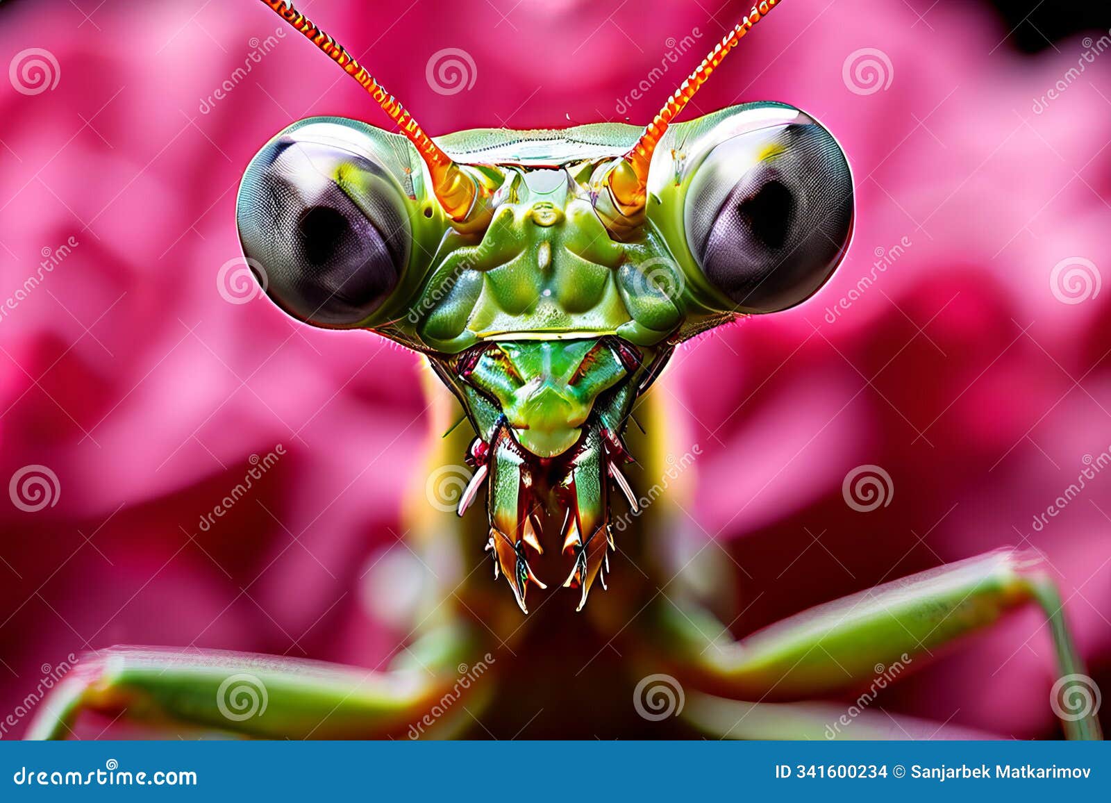 stylized praying mantis a close up of a praying mantis family ma