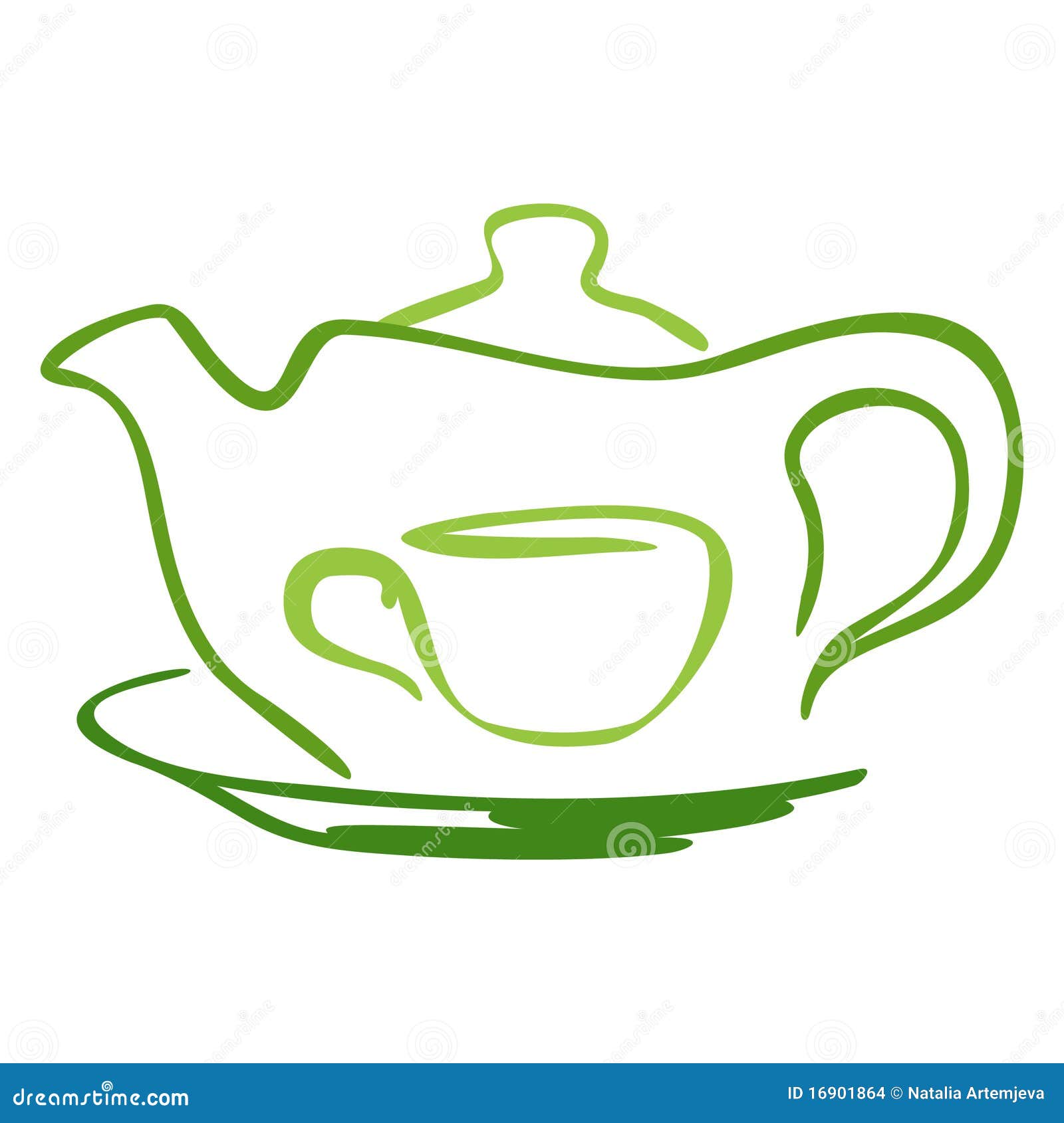 stylized tea icon