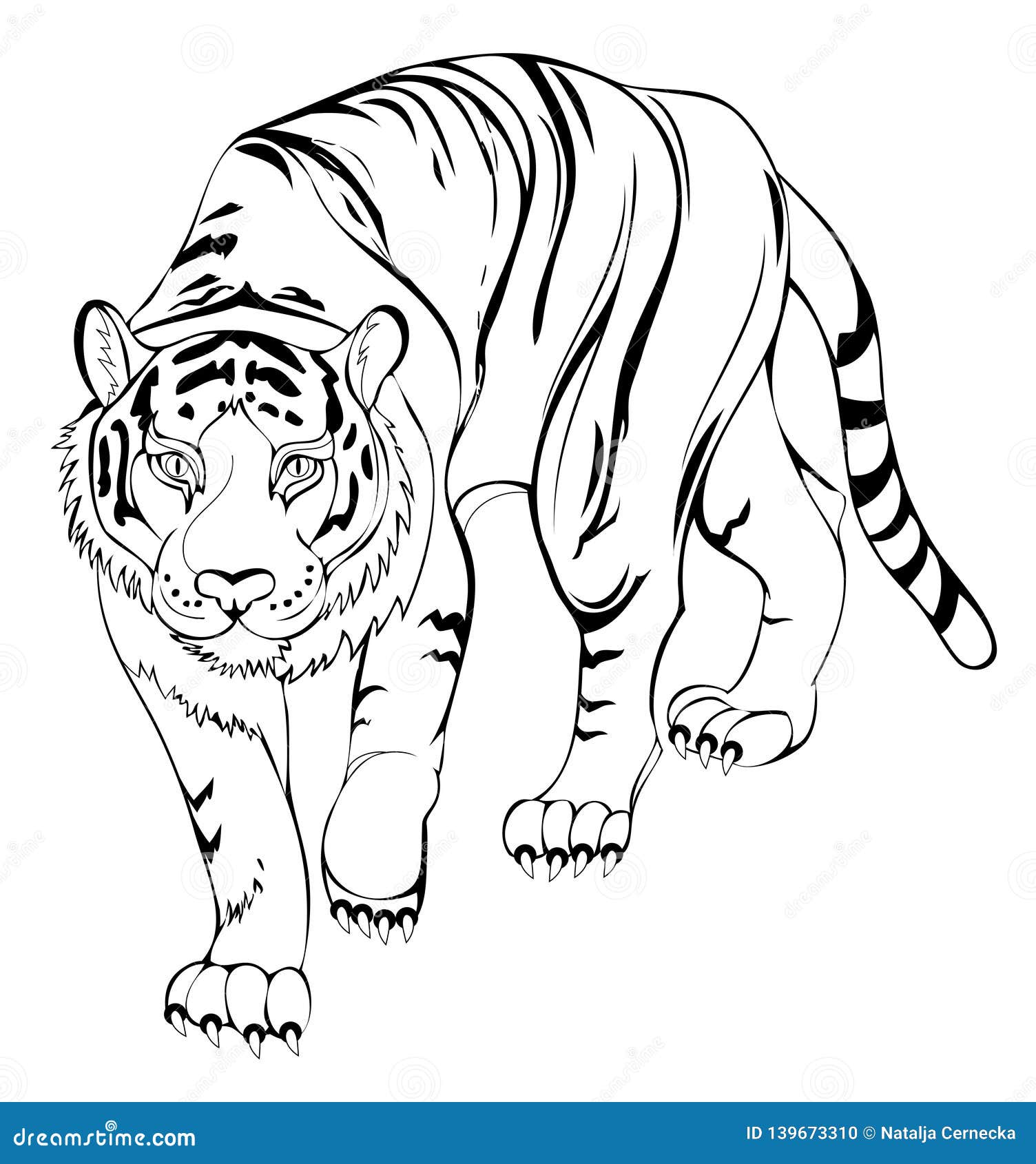 Tiger Coloring Pages - Growing Play