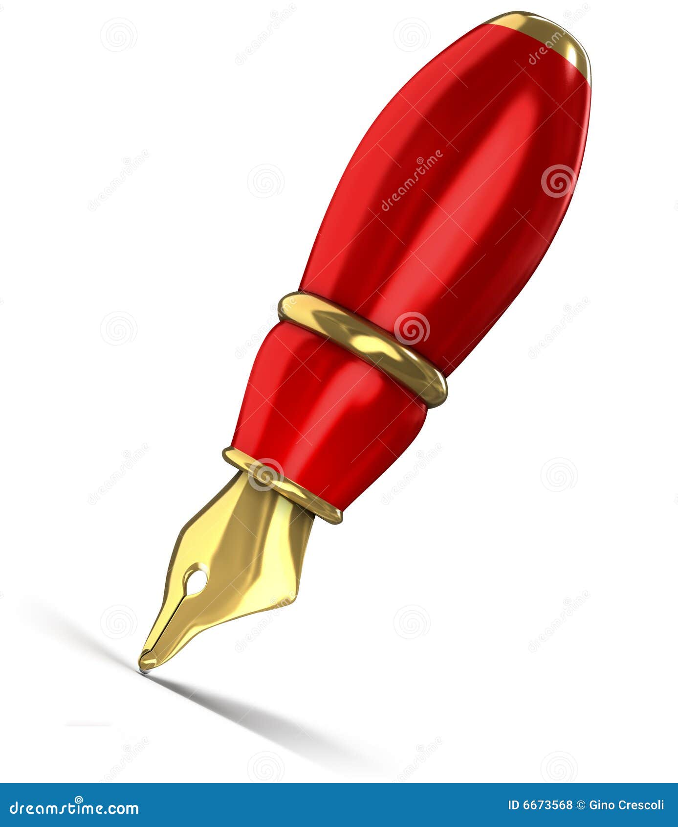 stylo plume rouge