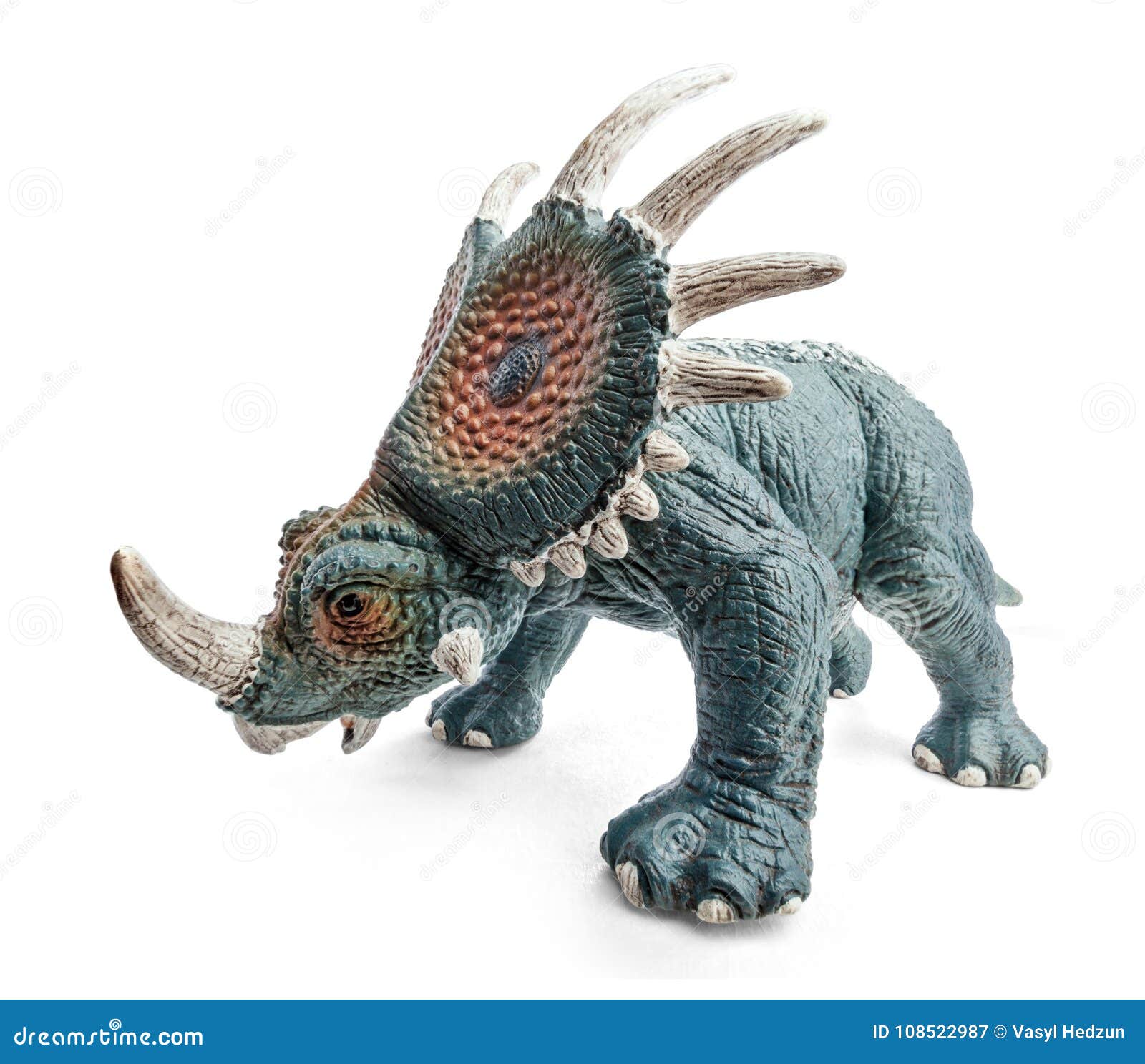Download Styracosaurus Dinosaurs Toy. Stock Image - Image of force ...