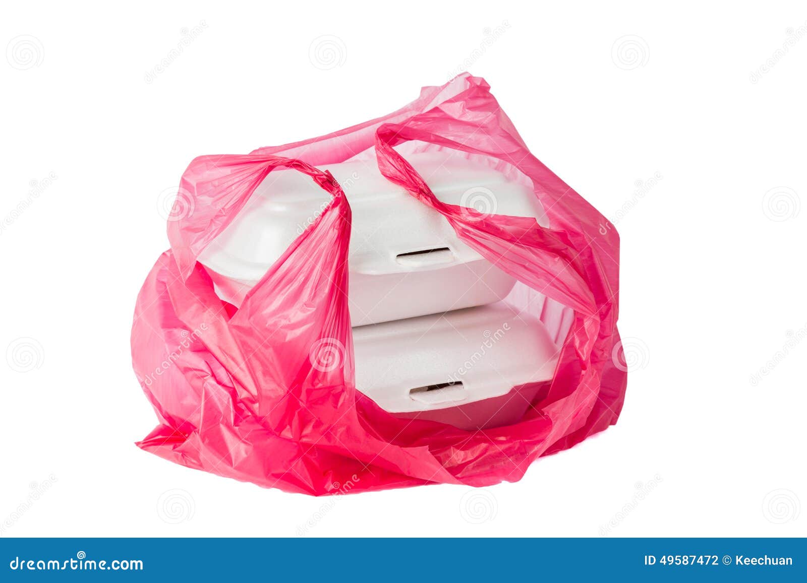 Styrofoam Lunch Boxes and PVC Plastic Bag Stock Photo Image of symbol