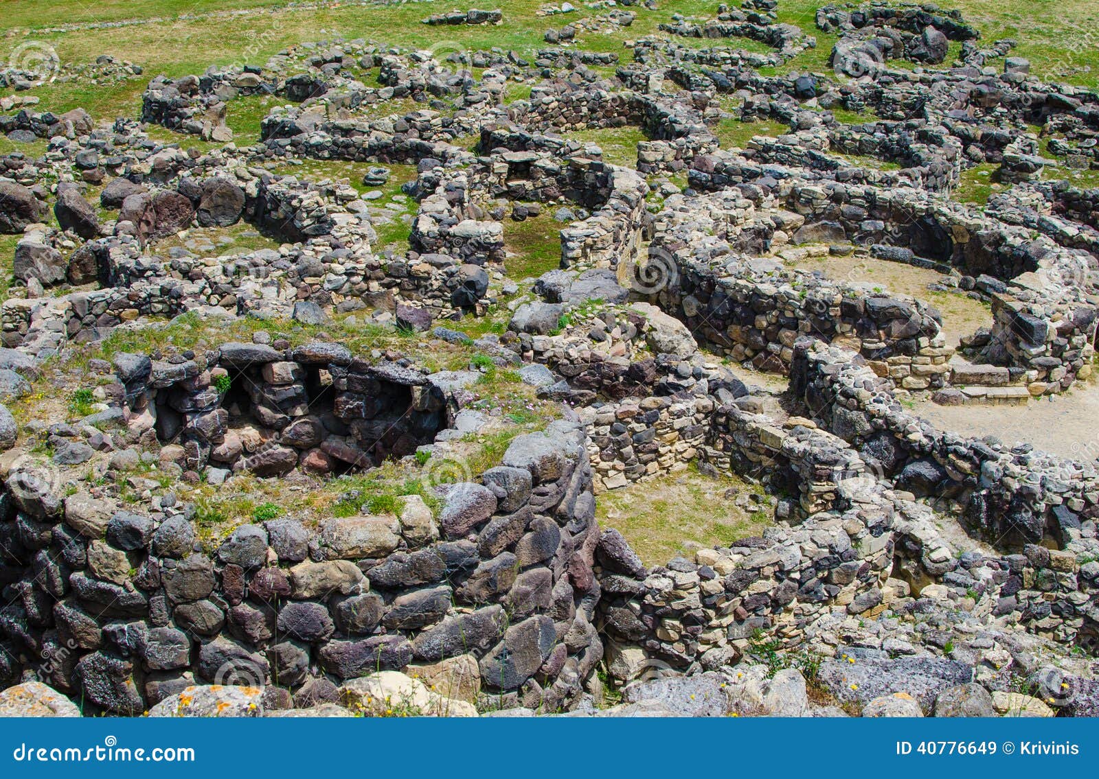 su nuraxi di barumini in sardinia, italy