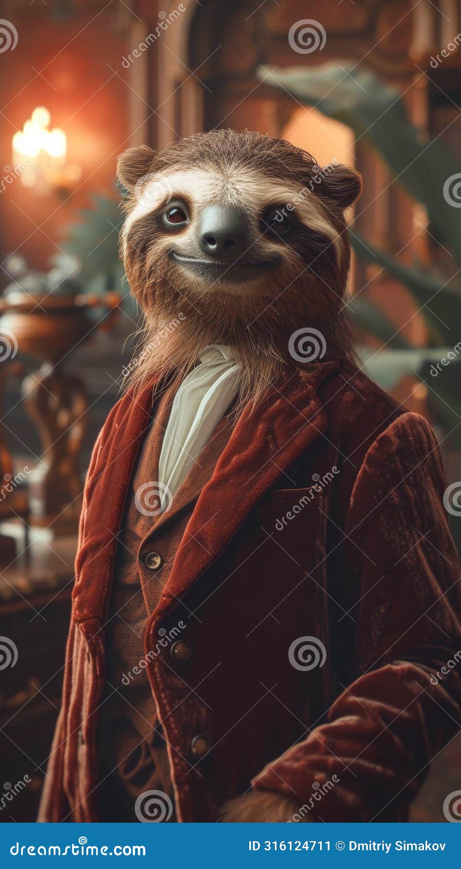 suave sloth in a