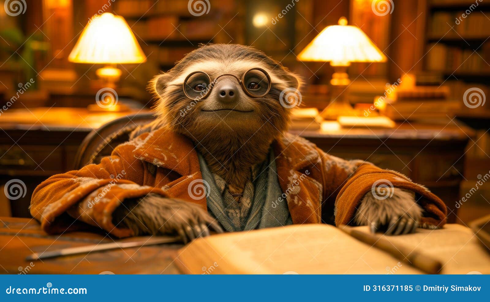 suave sloth in a